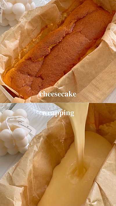 バレンタインに作ったチーズケーキ🧀💭