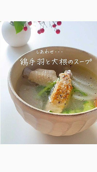 鶏手羽と大根の食べるスープ