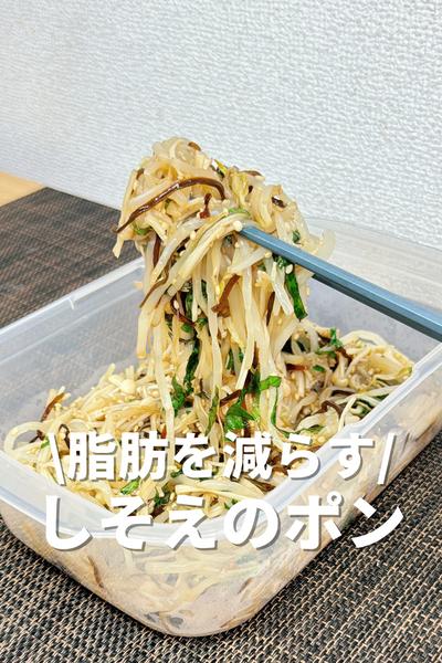 脂肪を減らす！しそえのポン