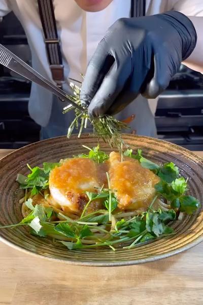 すいすいスタイルで揚げ出し豆腐とワンパン