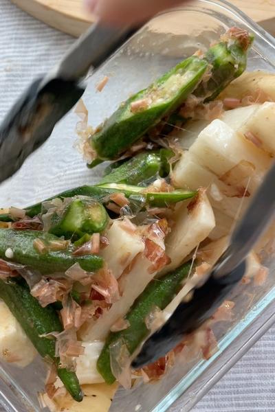 やみつきになる！梅ねば和え