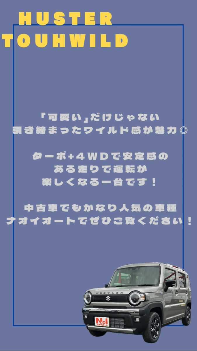 ナオイオート SUZUKI ハスラータフワイルド解説！