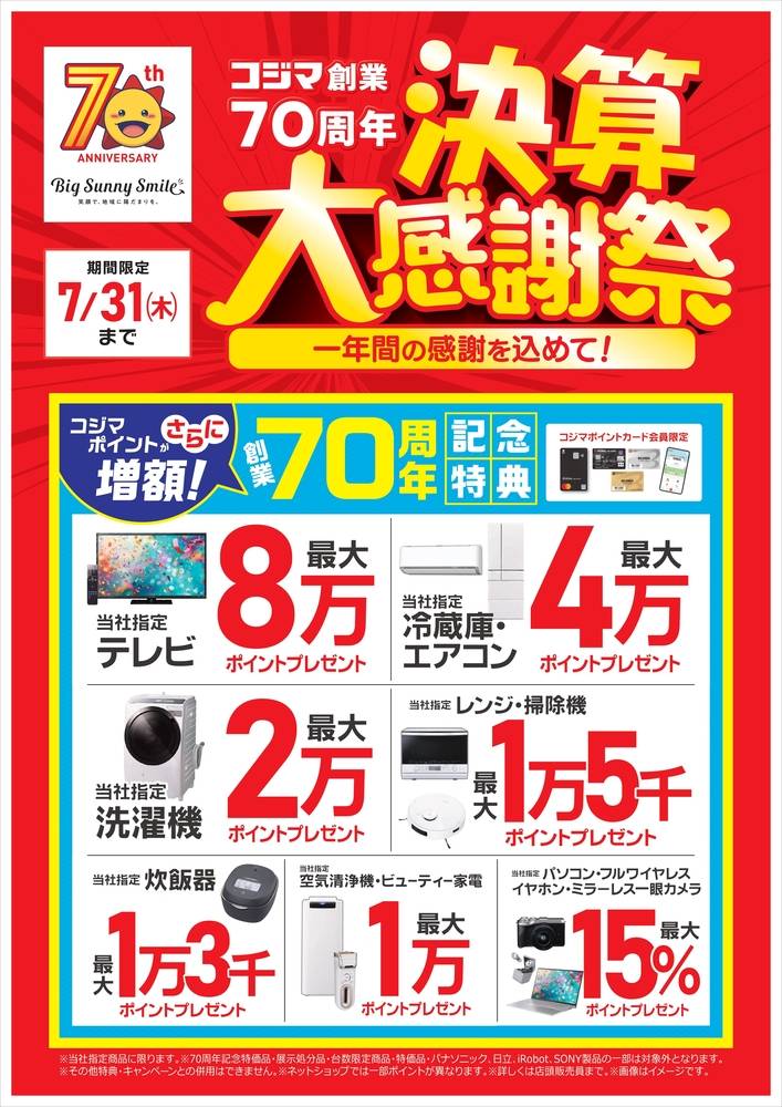 コジマ・ビックカメラ お買物券セット ビックカメラ、商品券、コジマ 19000円分