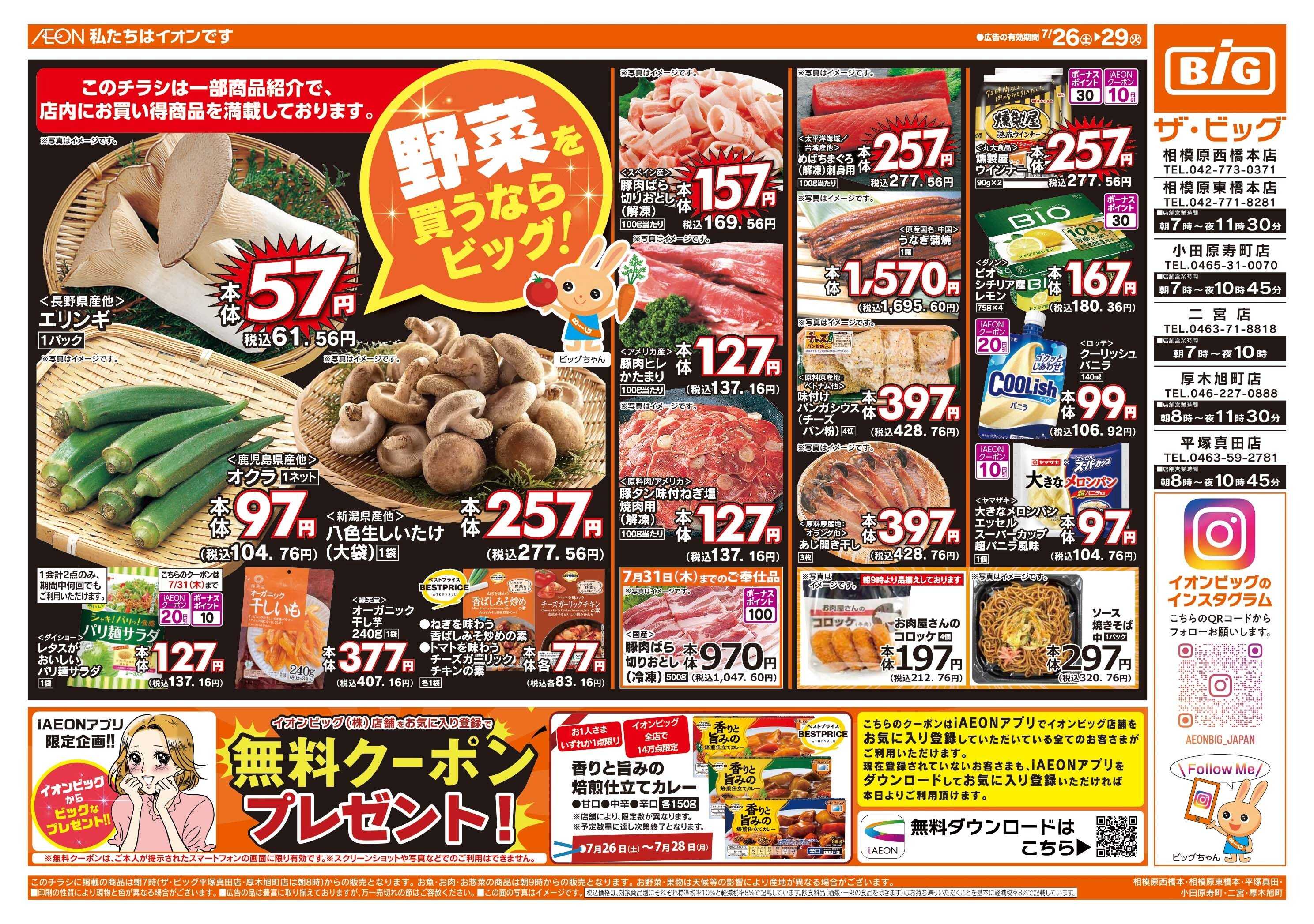 ザ・ビッグ 野菜を買うならビッグ！