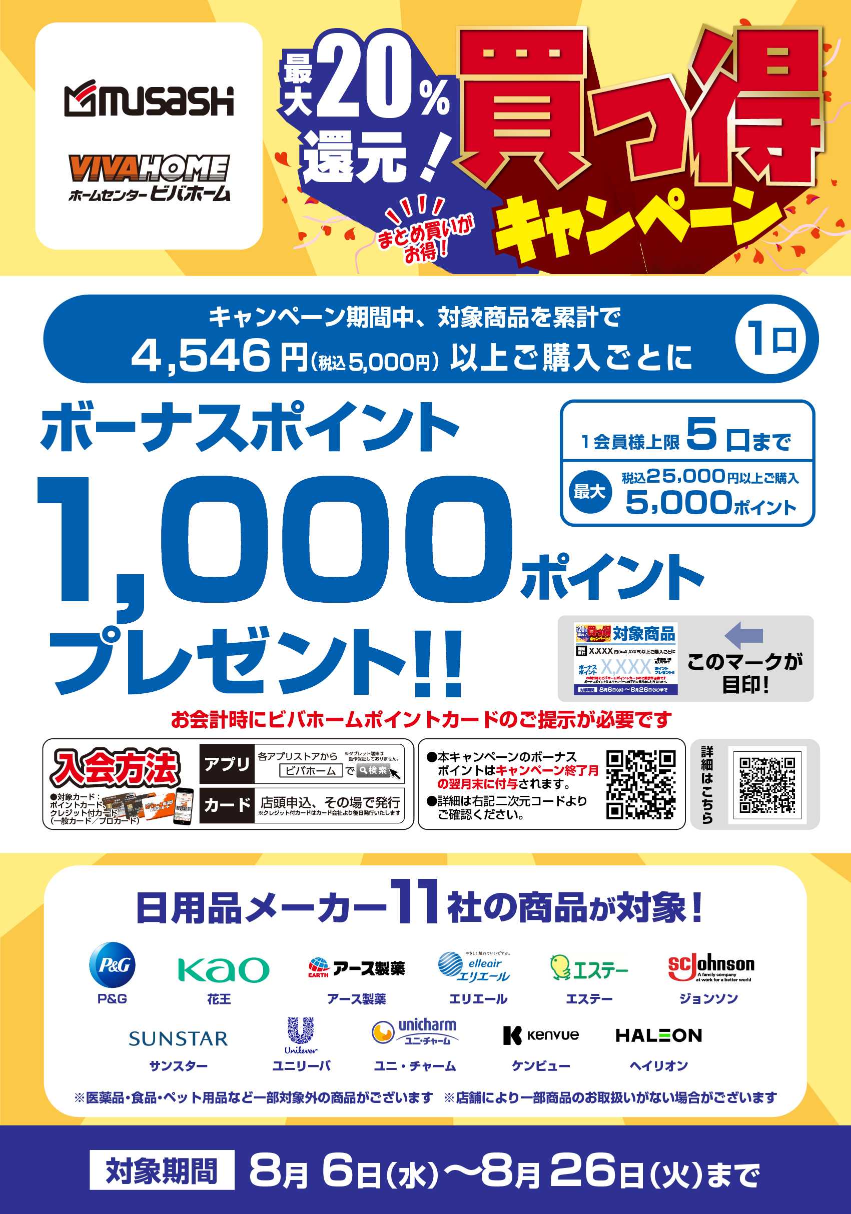 スーパービバホーム 【ポイント後付与】 11社合同 買っ得キャンペーン