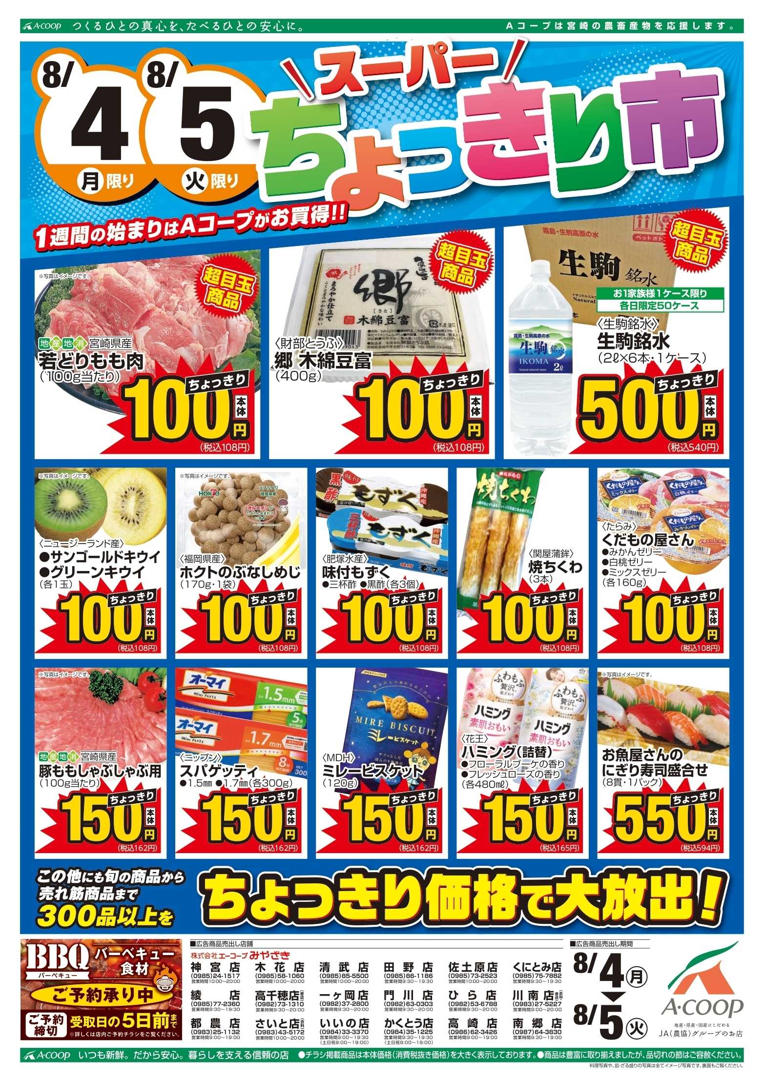 Aコープ スーパーちょっきり市