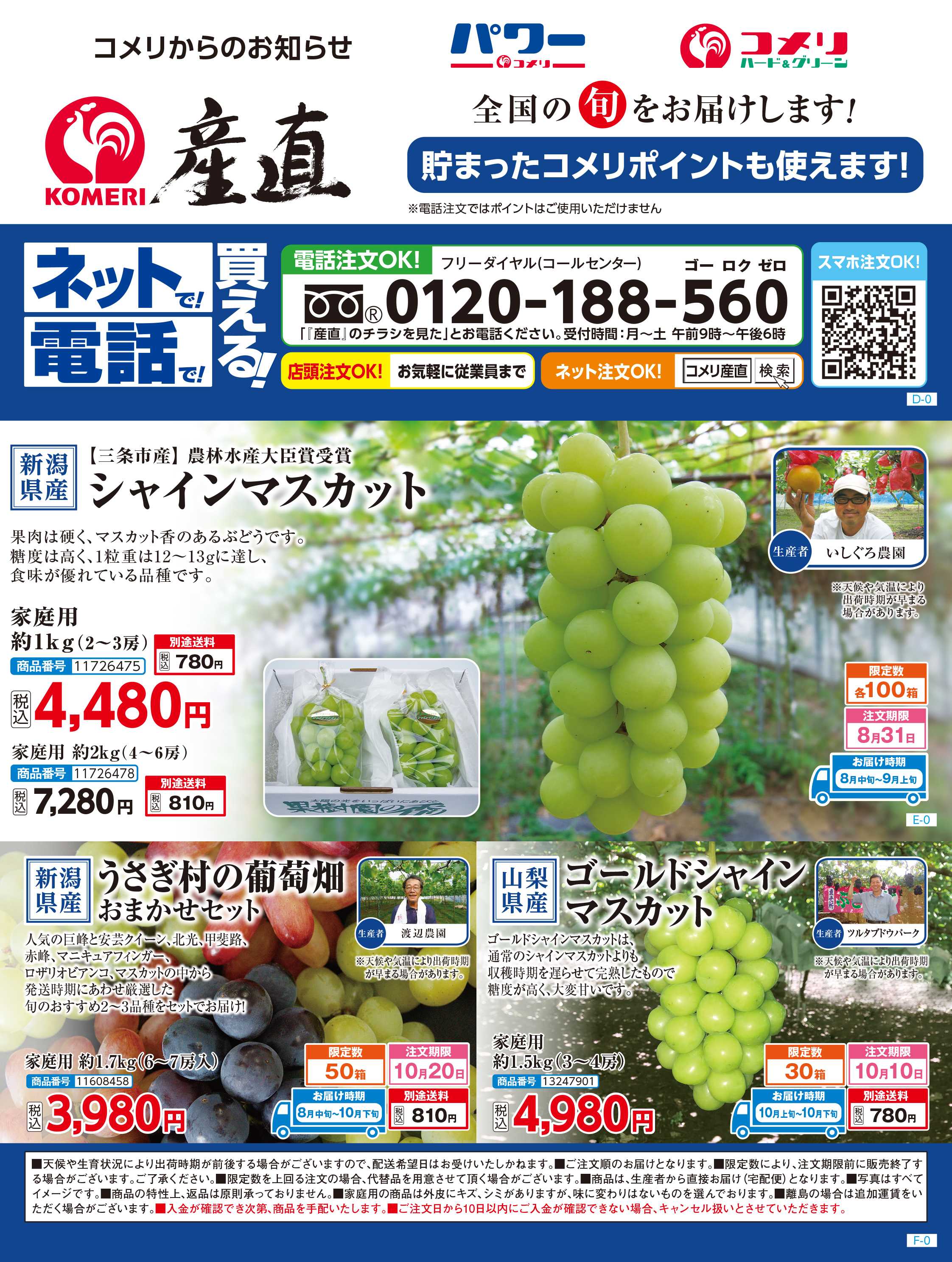 コメリハード＆グリーン 8月のイチオシ産直