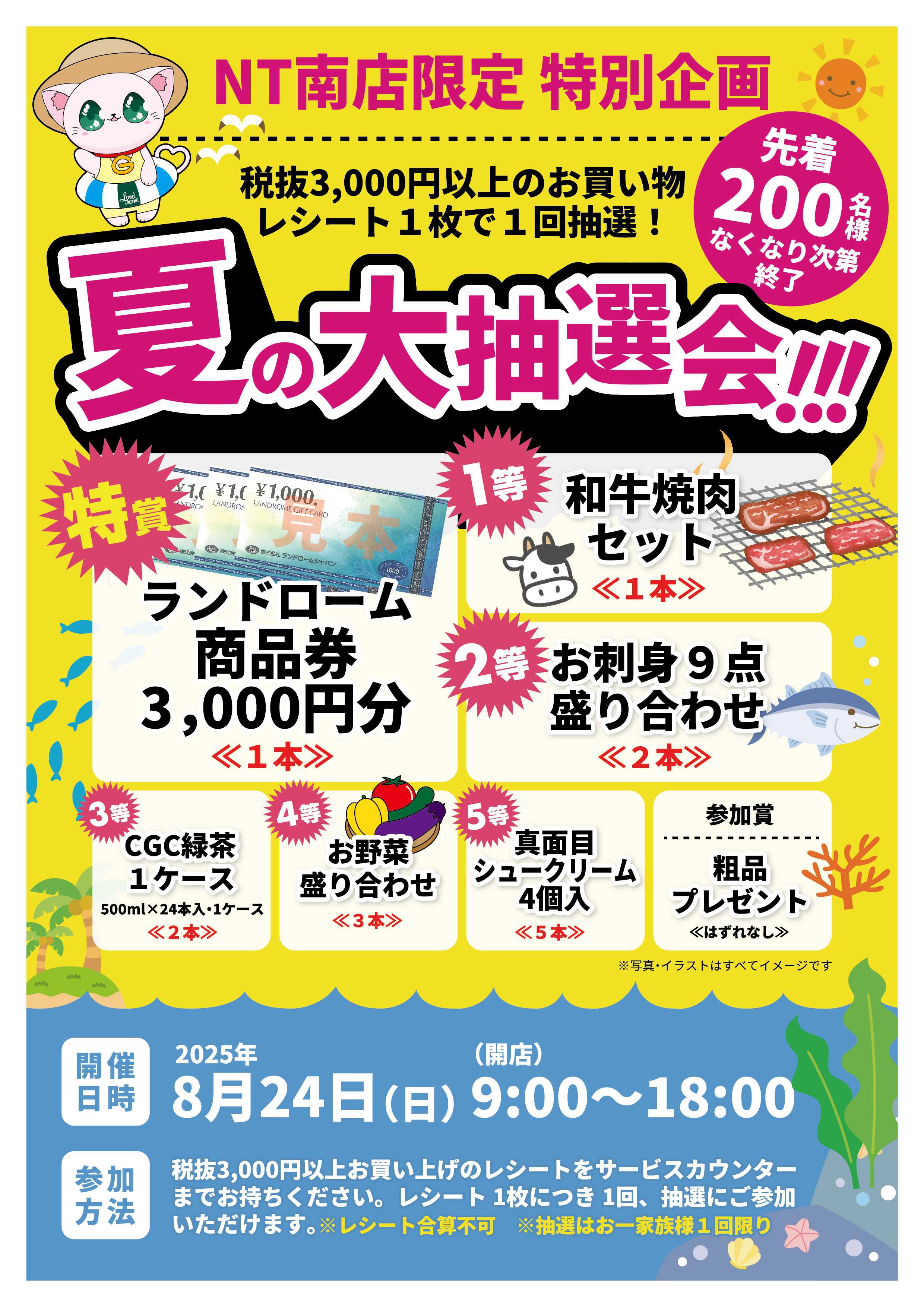 ランドローム 【NT南】夏の大抽選会