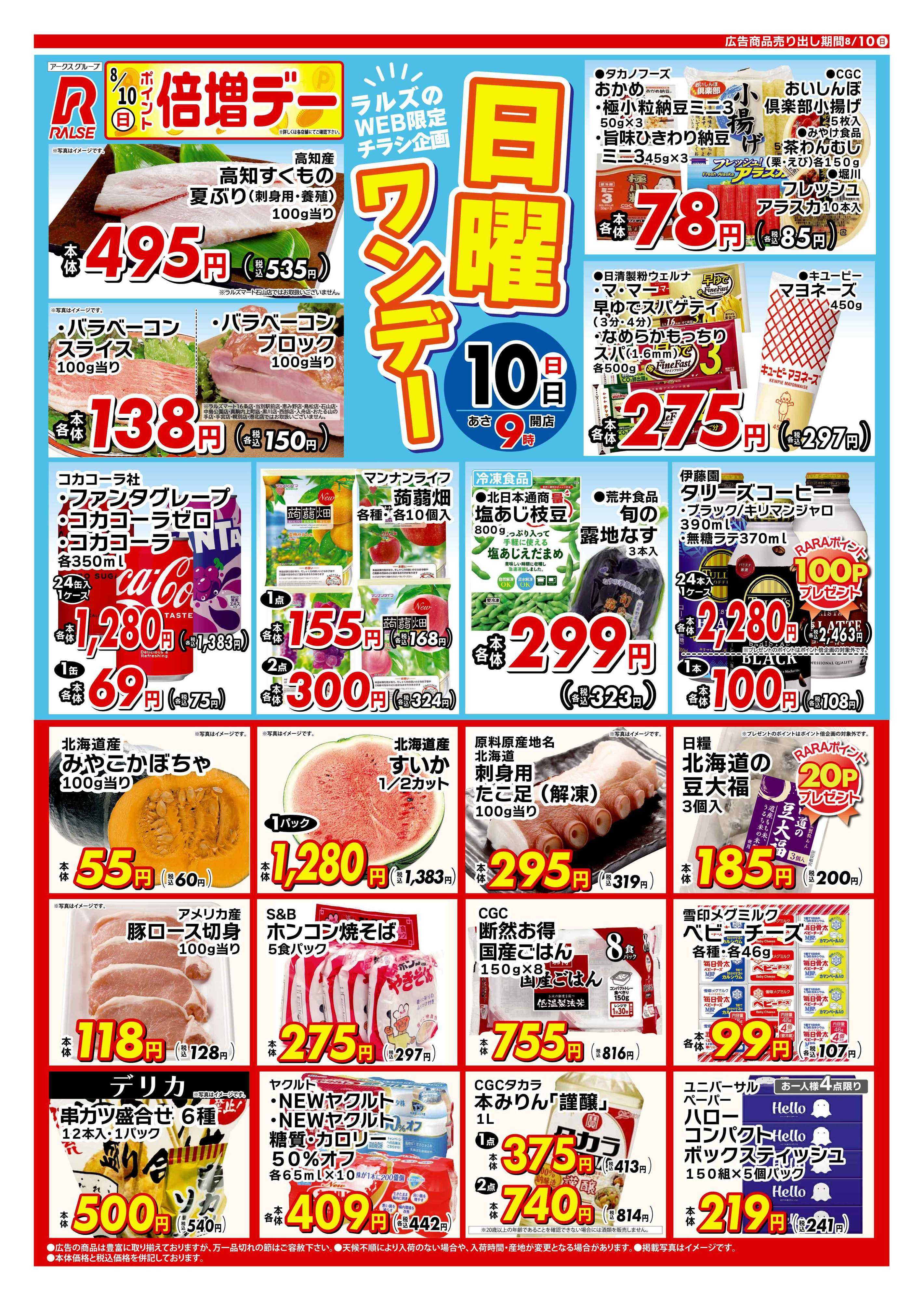 ビッグハウス 0810 Web 日曜ワンデー