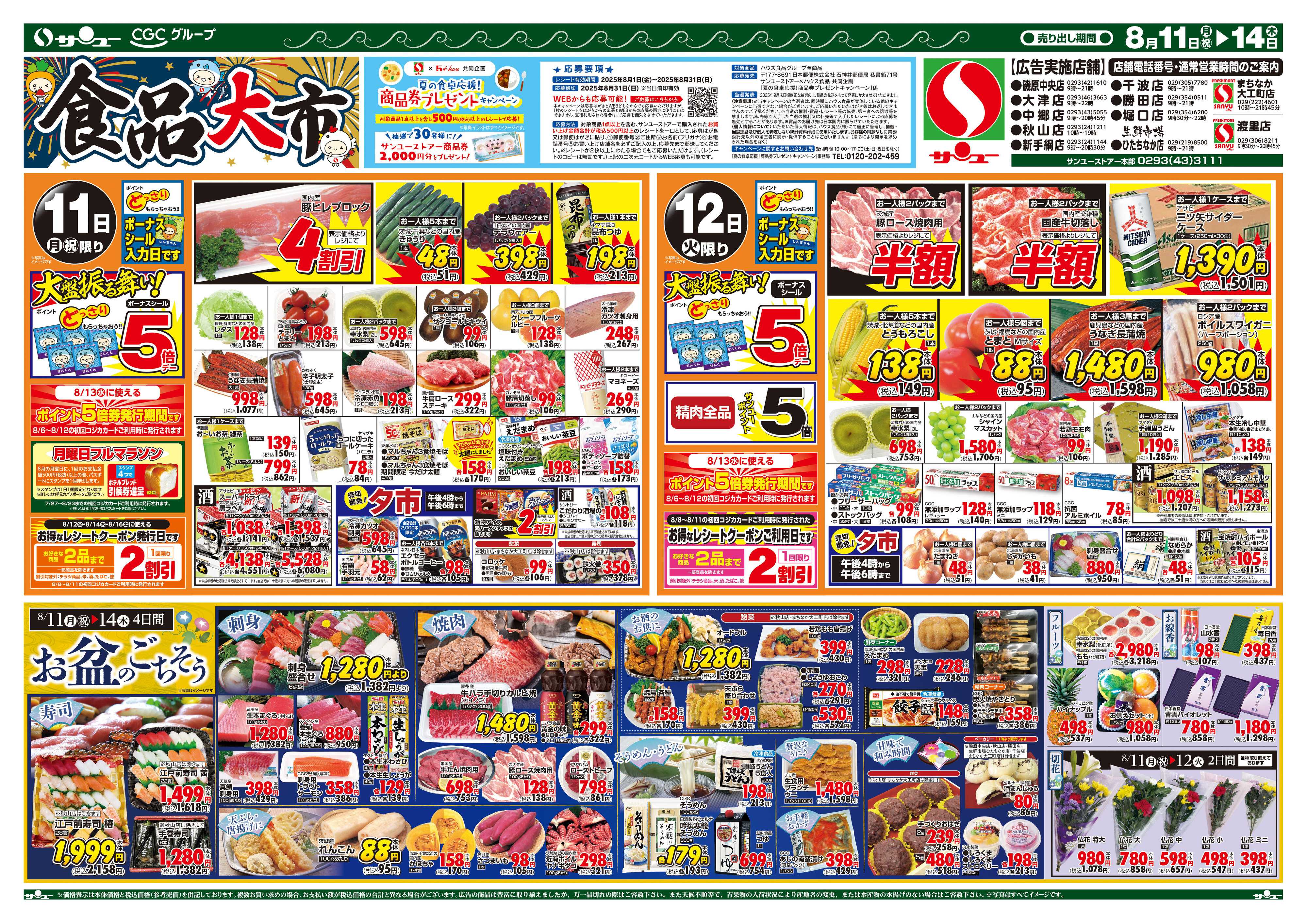 サンユーストアー 食品大市