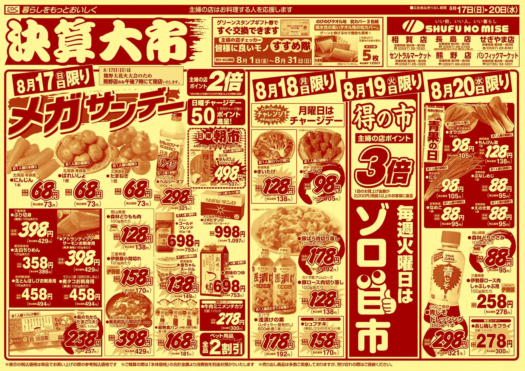 主婦の店 決算大市