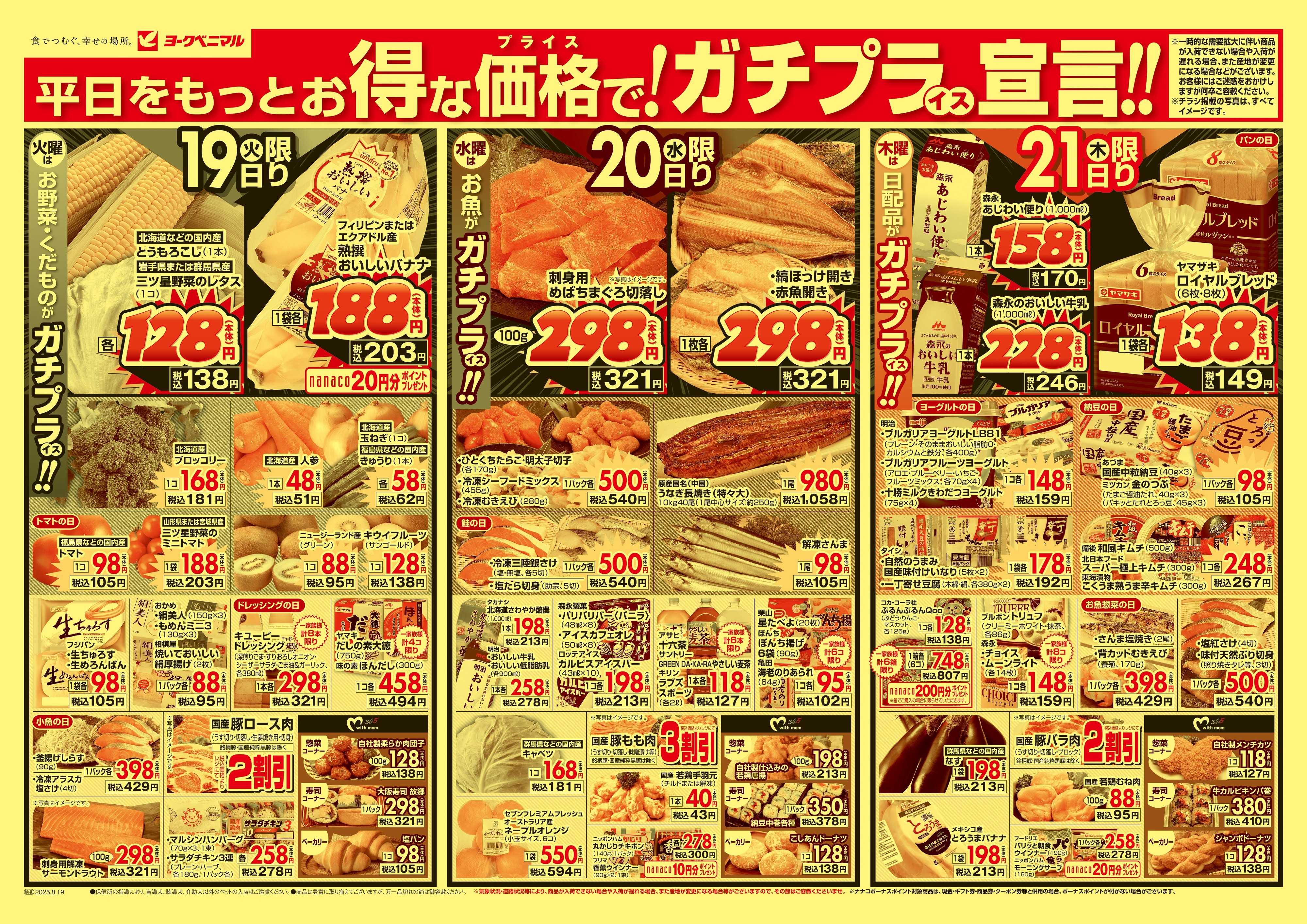 ヨークベニマル 8/19号チラシ