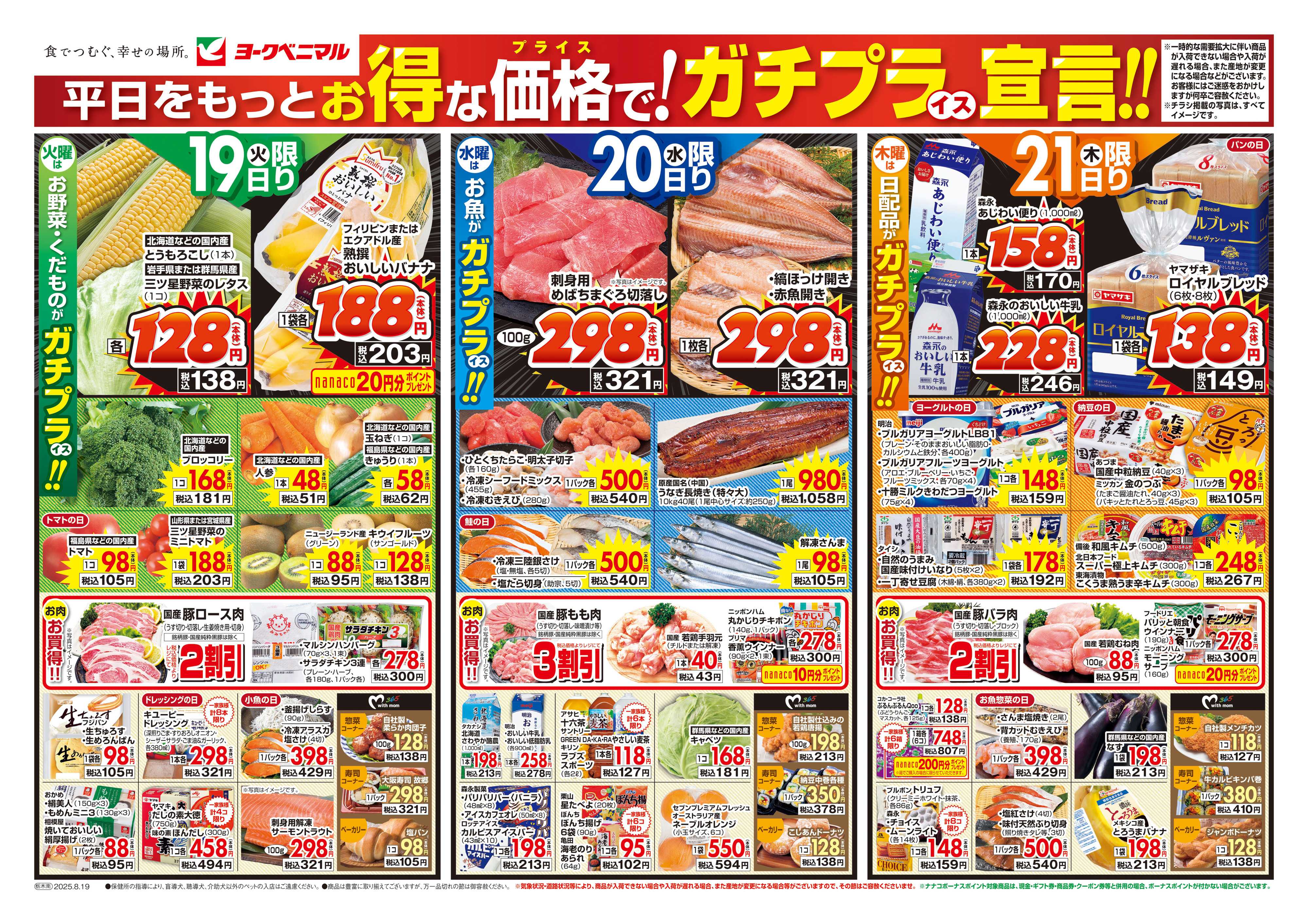 ヨークベニマル 8/19号チラシ