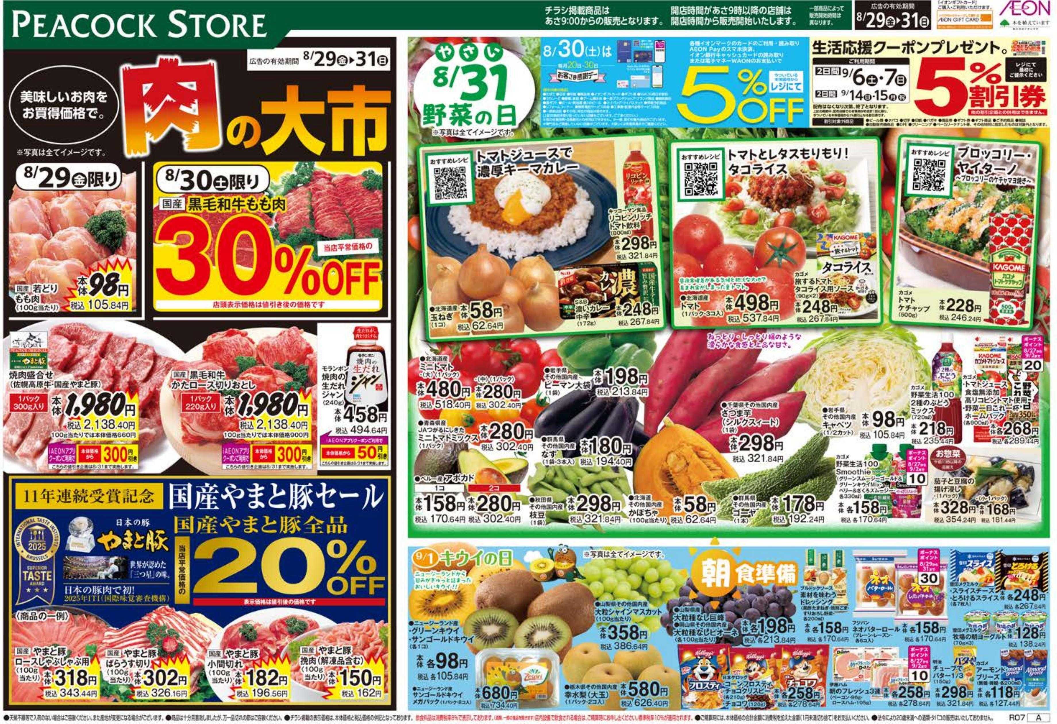 ピーコックストア 肉の大市