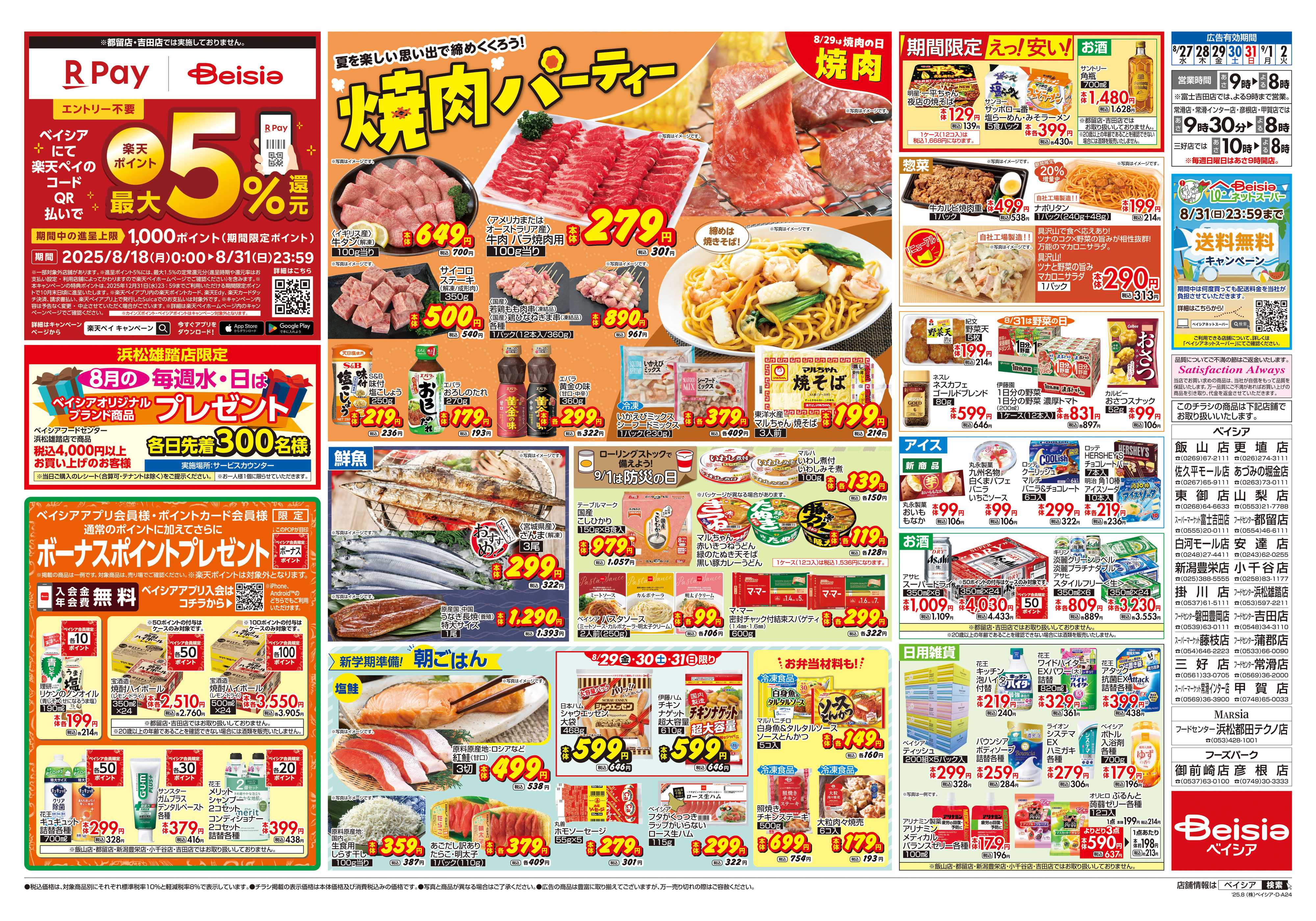 ベイシアフードセンター 焼肉パーティー