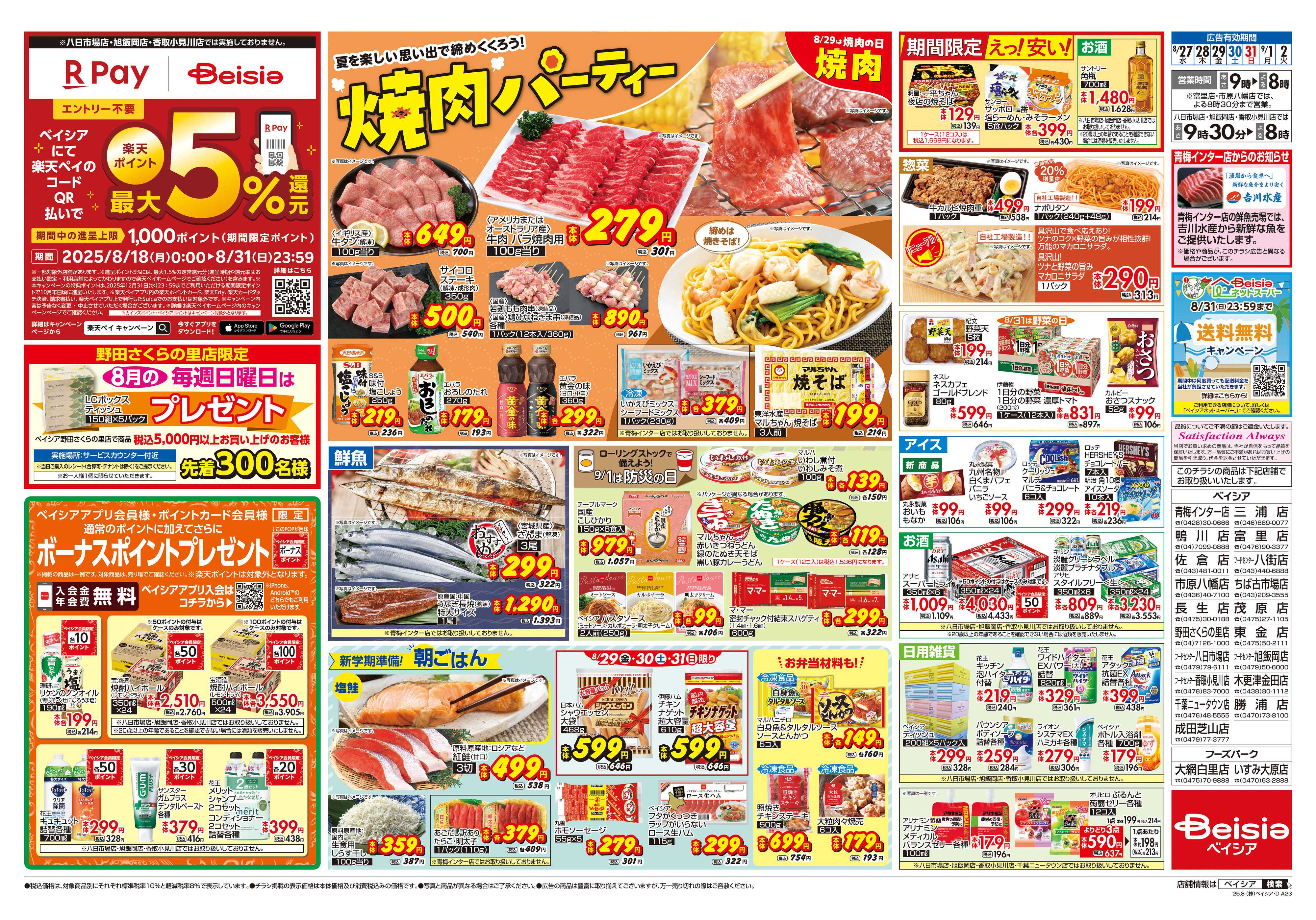 ベイシアフードセンター 焼肉パーティー