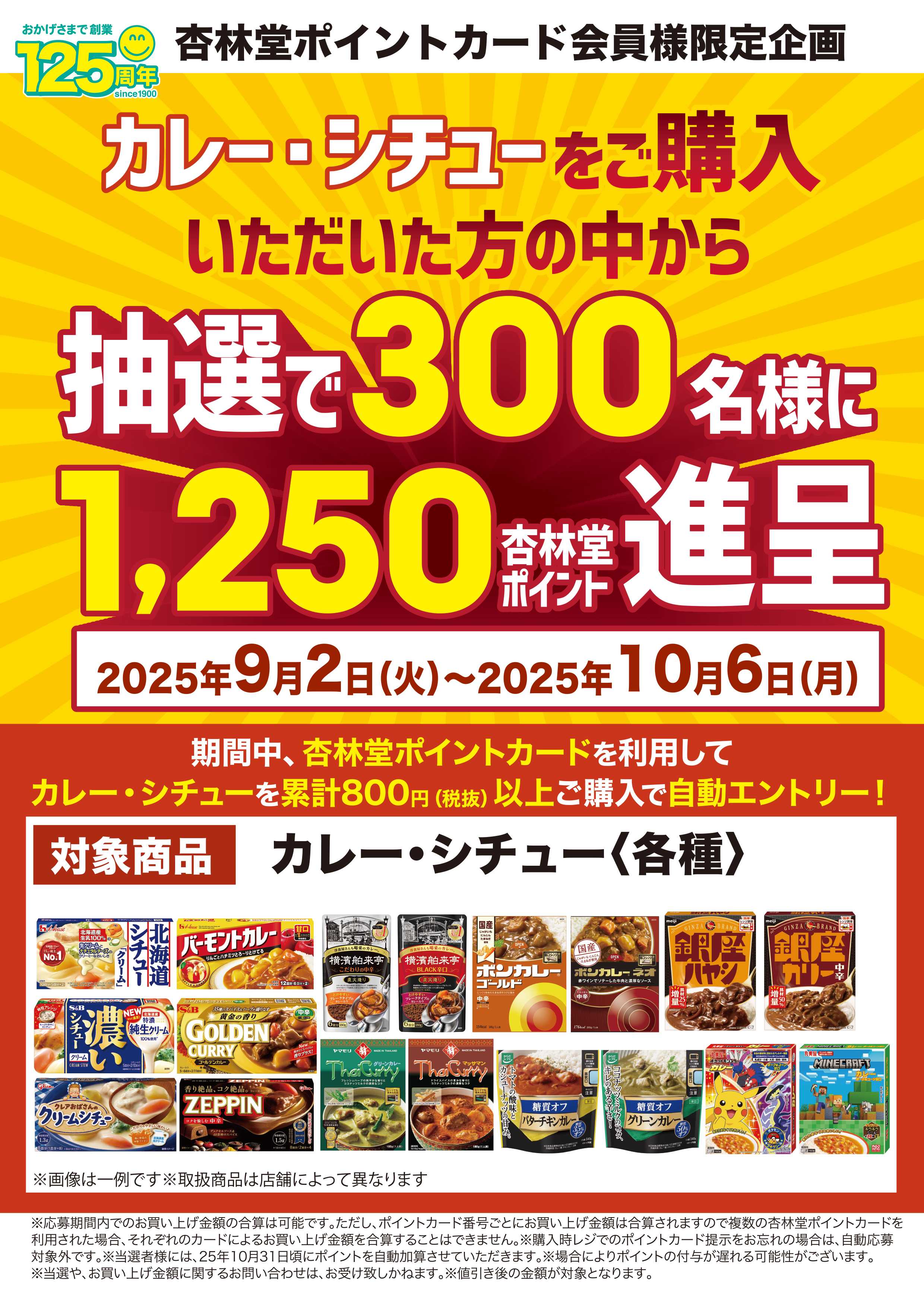 杏林堂 カレーシチューポイント山分け