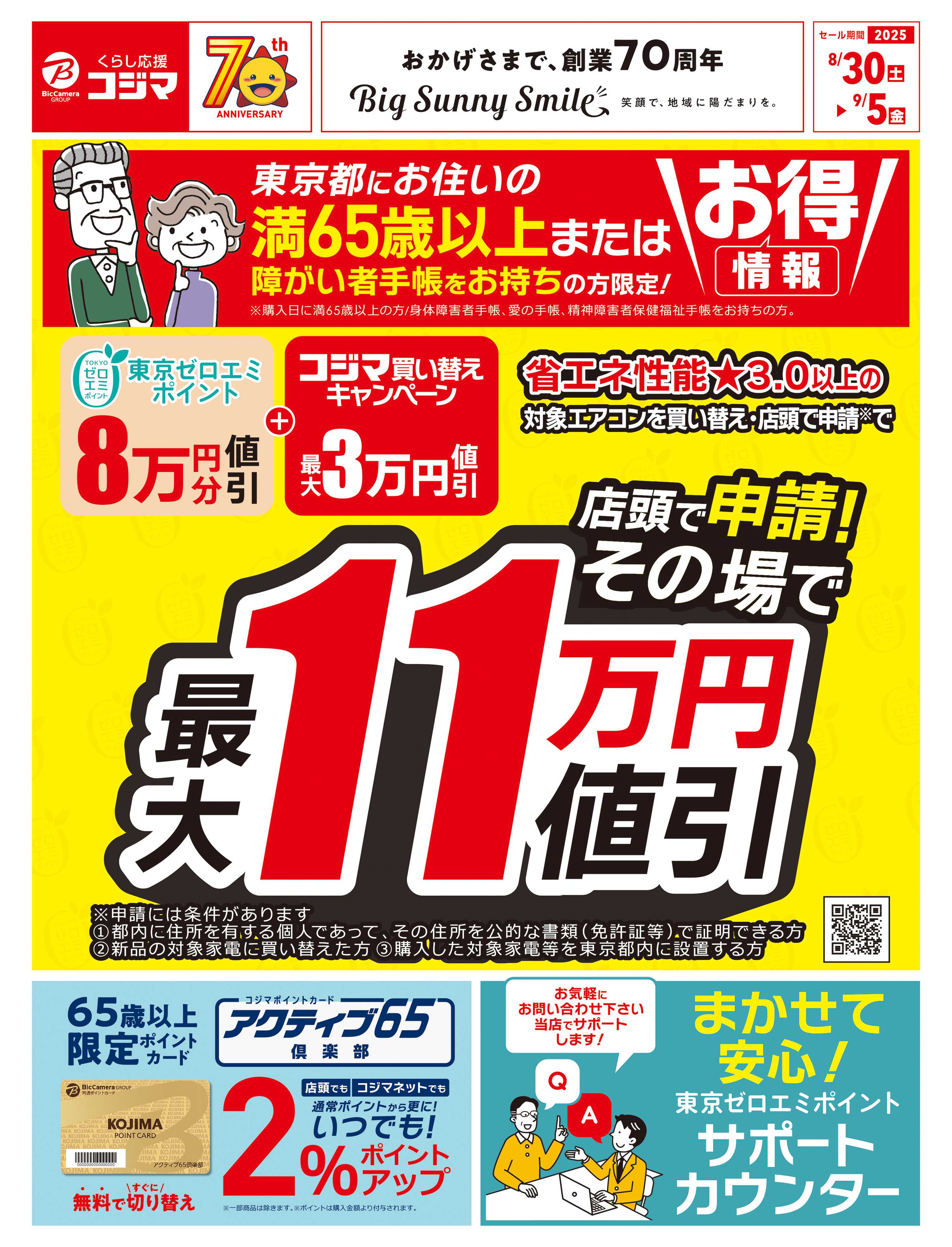 コジマ×ビックカメラ 東京ゼロエミポイント