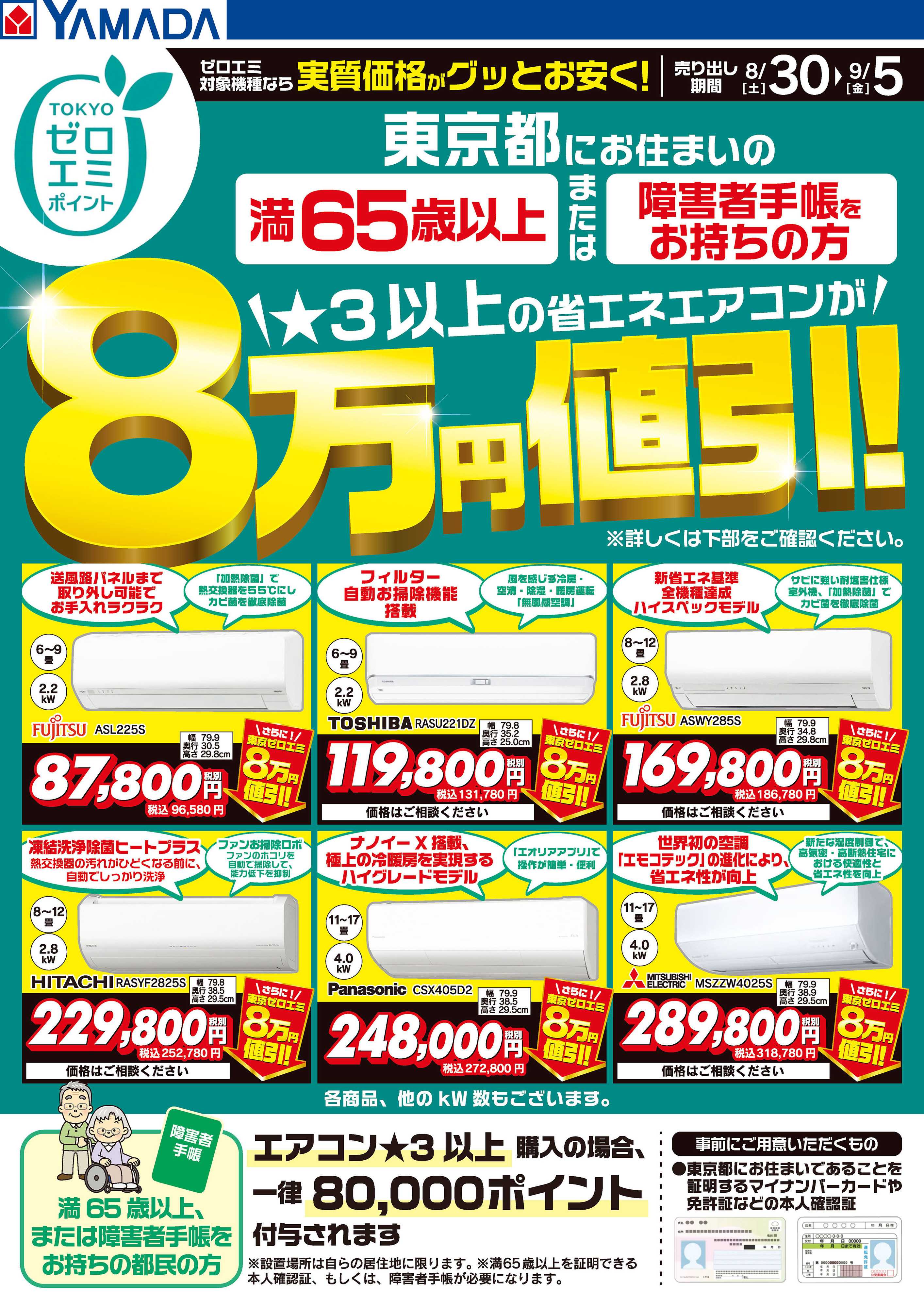 ヤマダデンキ 東京ゼロエミポイントのお知らせ