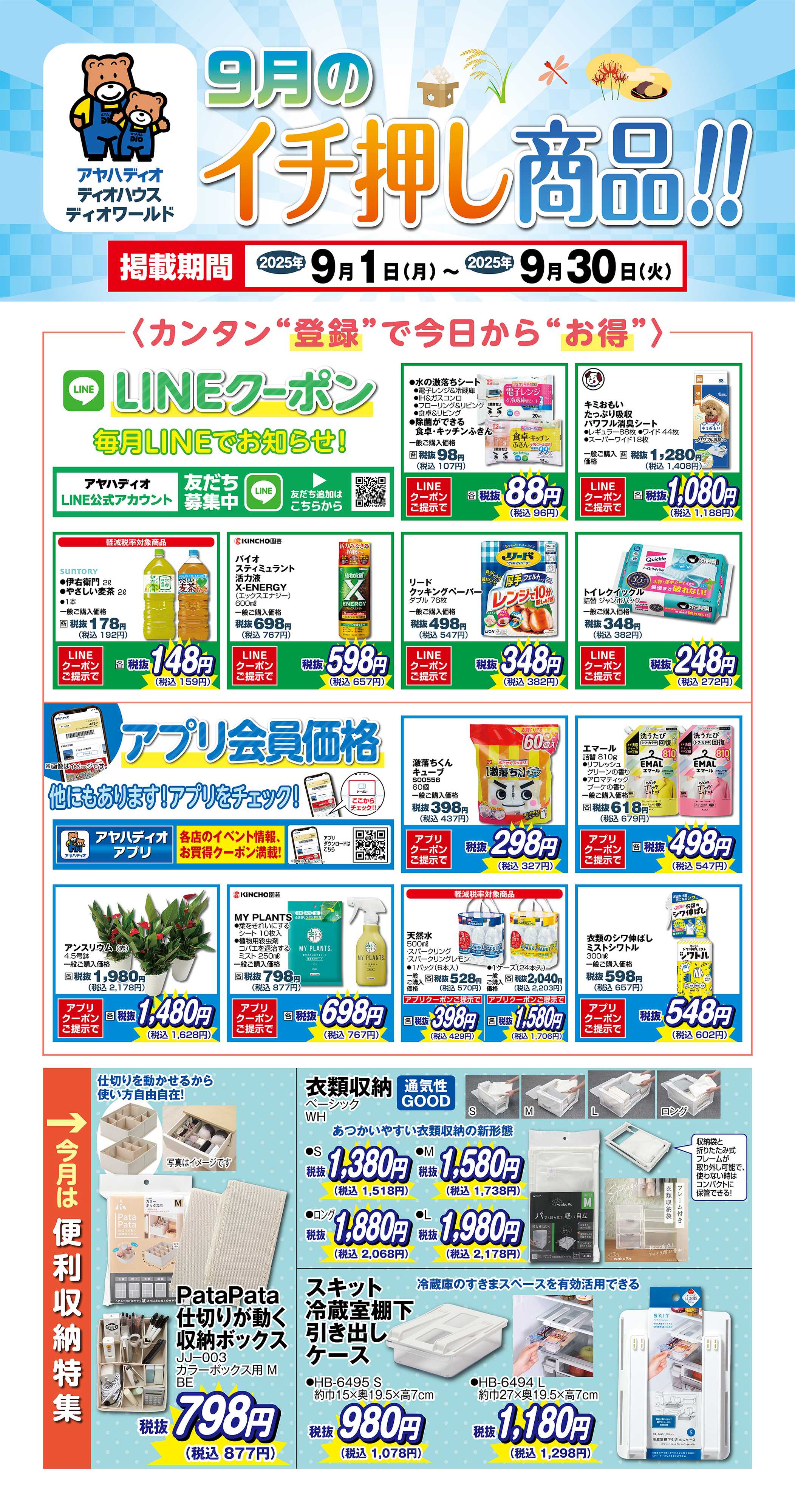 アヤハディオ 9月のイチ押し商品！！