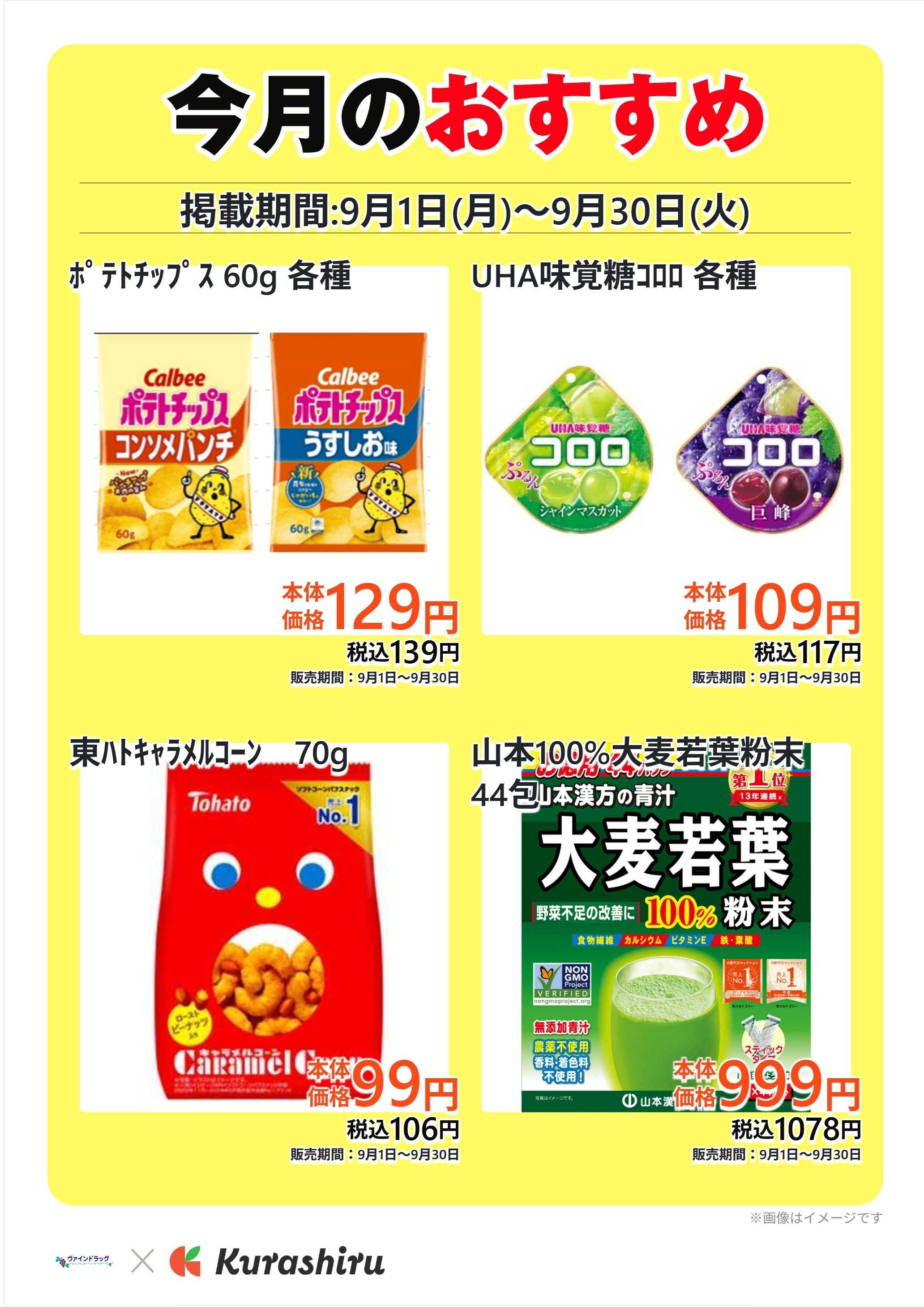 ヴァインドラッグ 今月のおすすめ