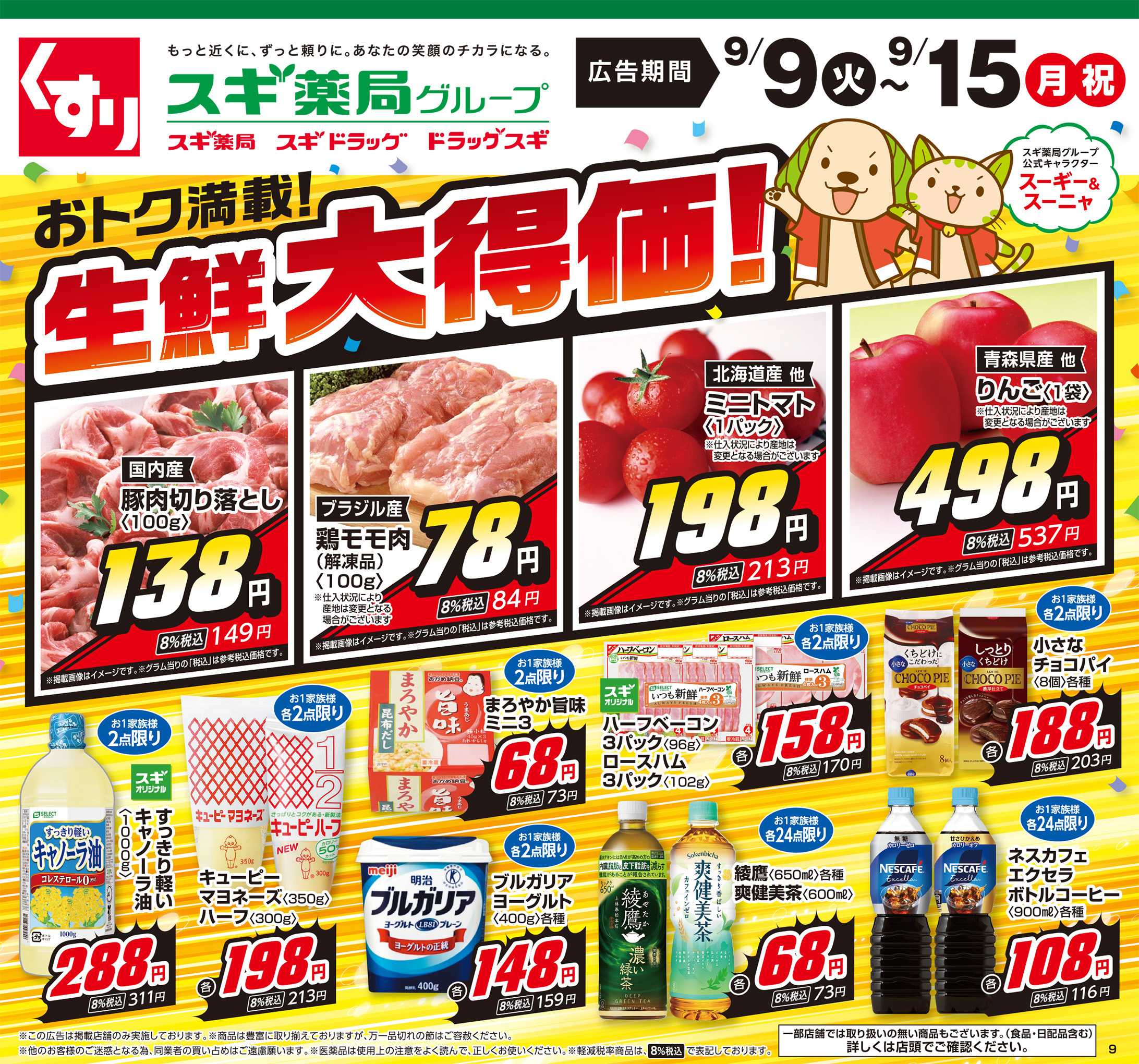 スギドラッグ チラシのご案内