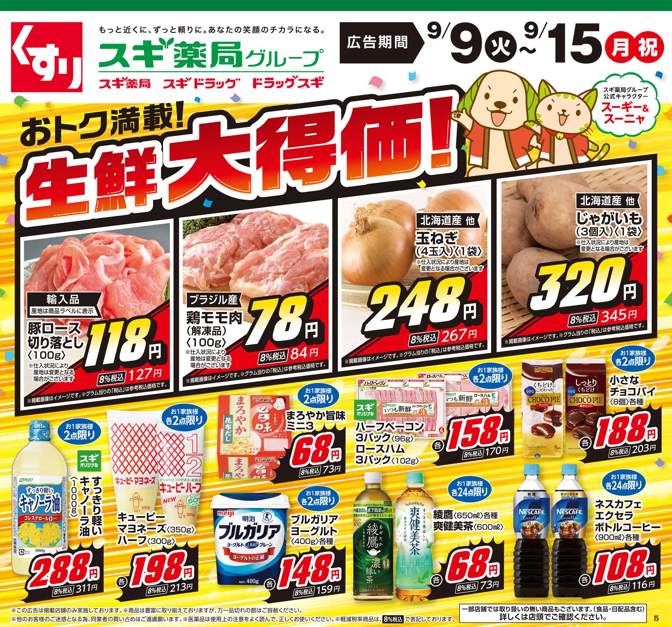 スギドラッグ チラシのご案内