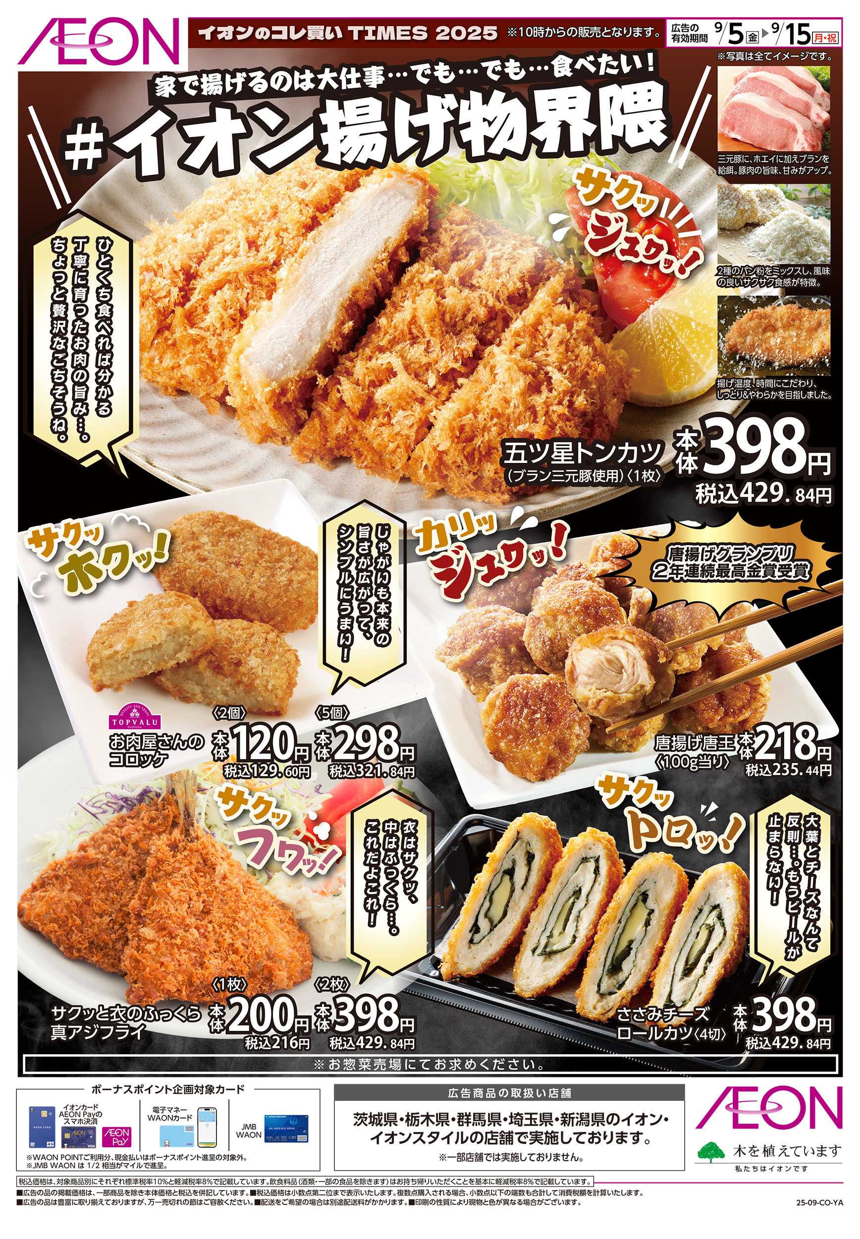 イオンスタイル 9/5号　＃イオン揚げ物界隈