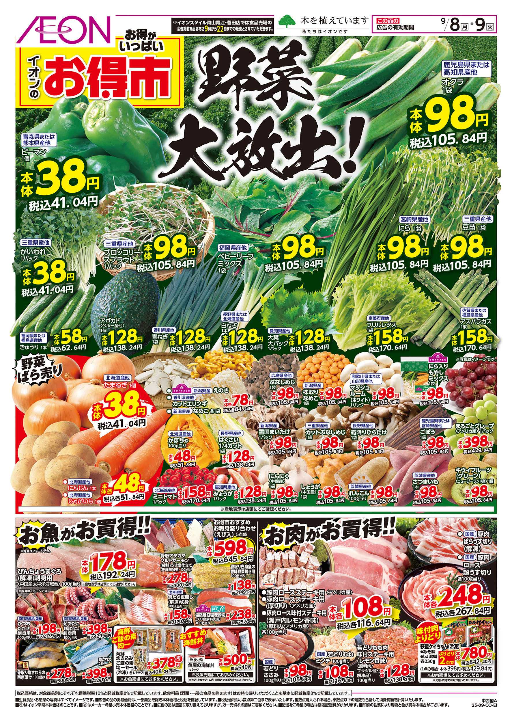 イオン 第29週　9/8号　お得市