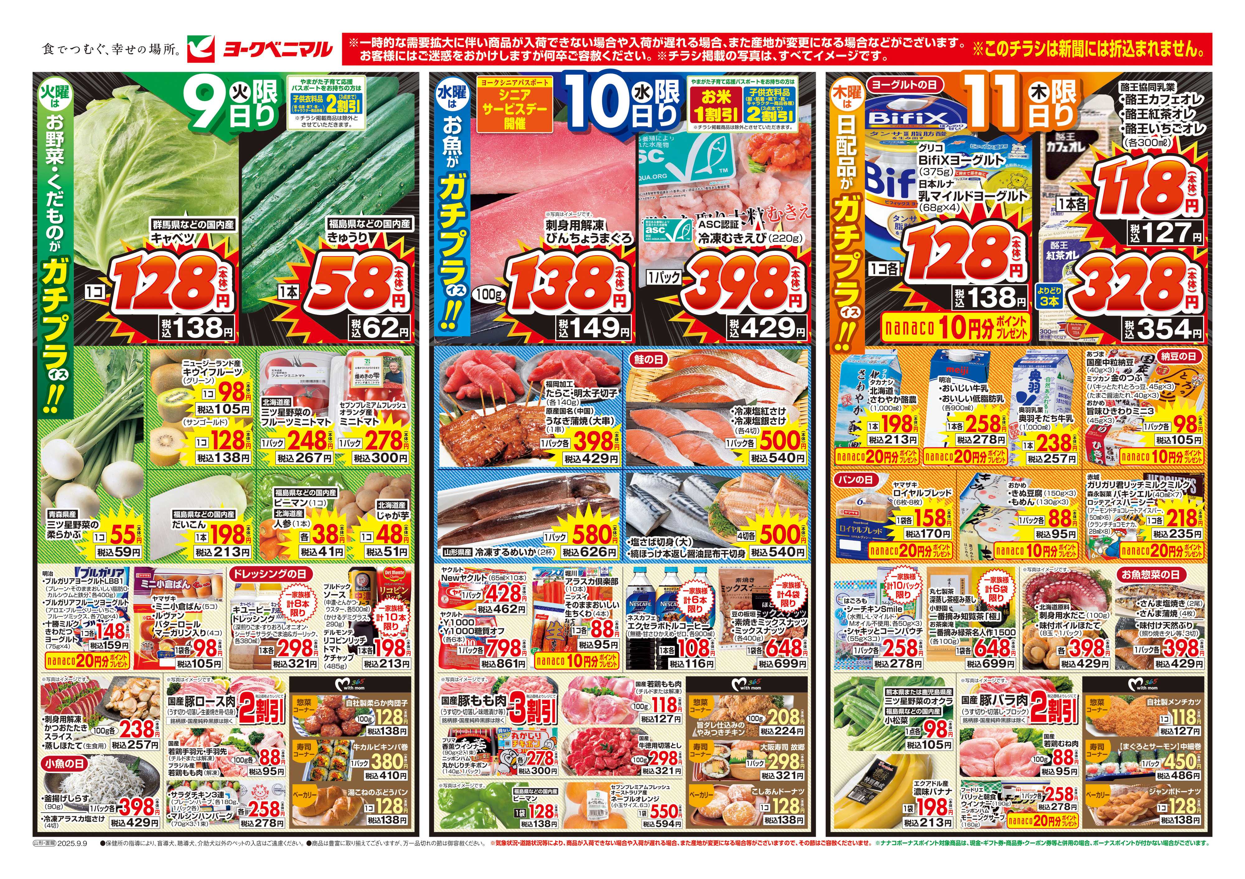 ヨークベニマル 9/9号チラシ