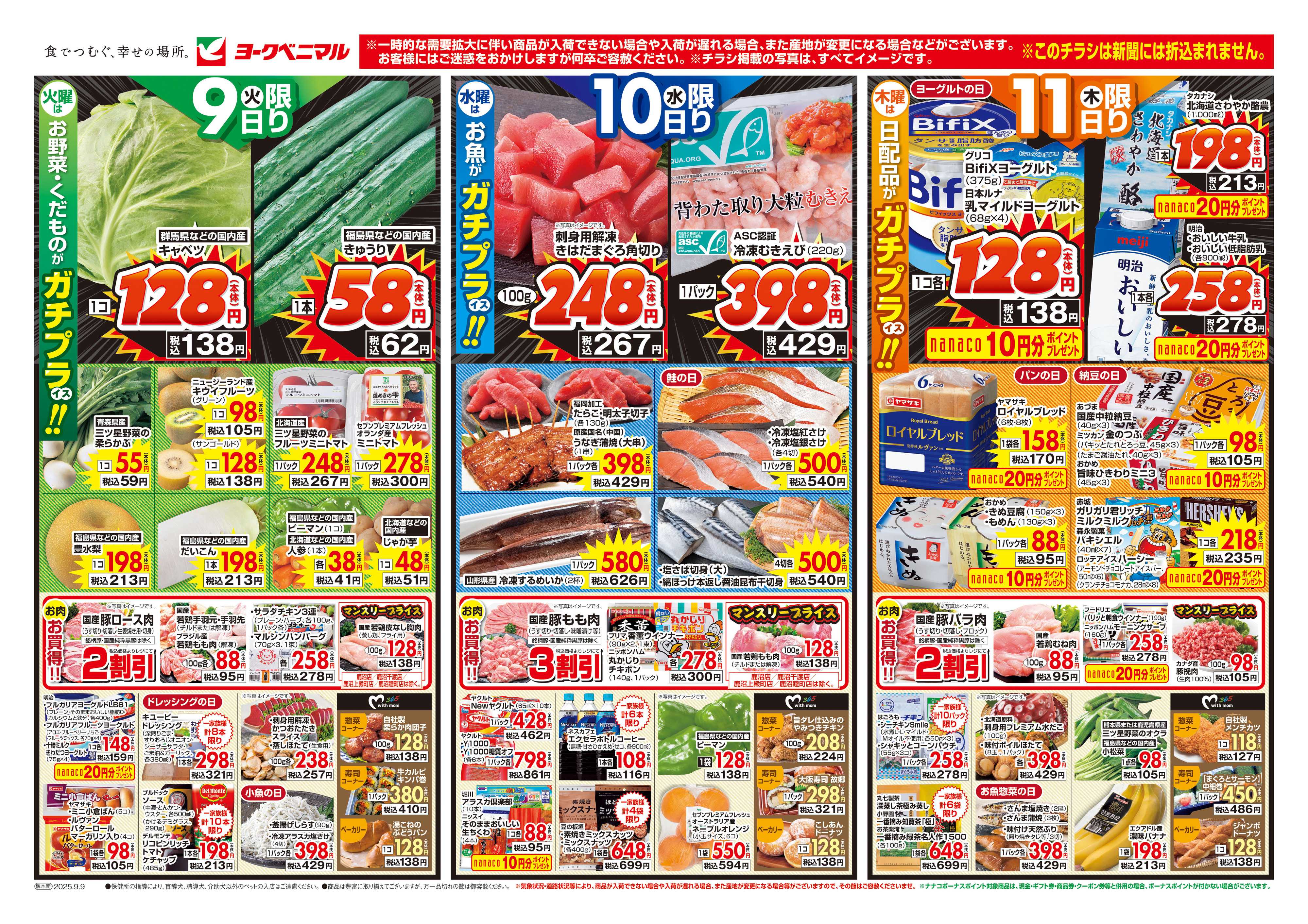ヨークベニマル 9/9号チラシ