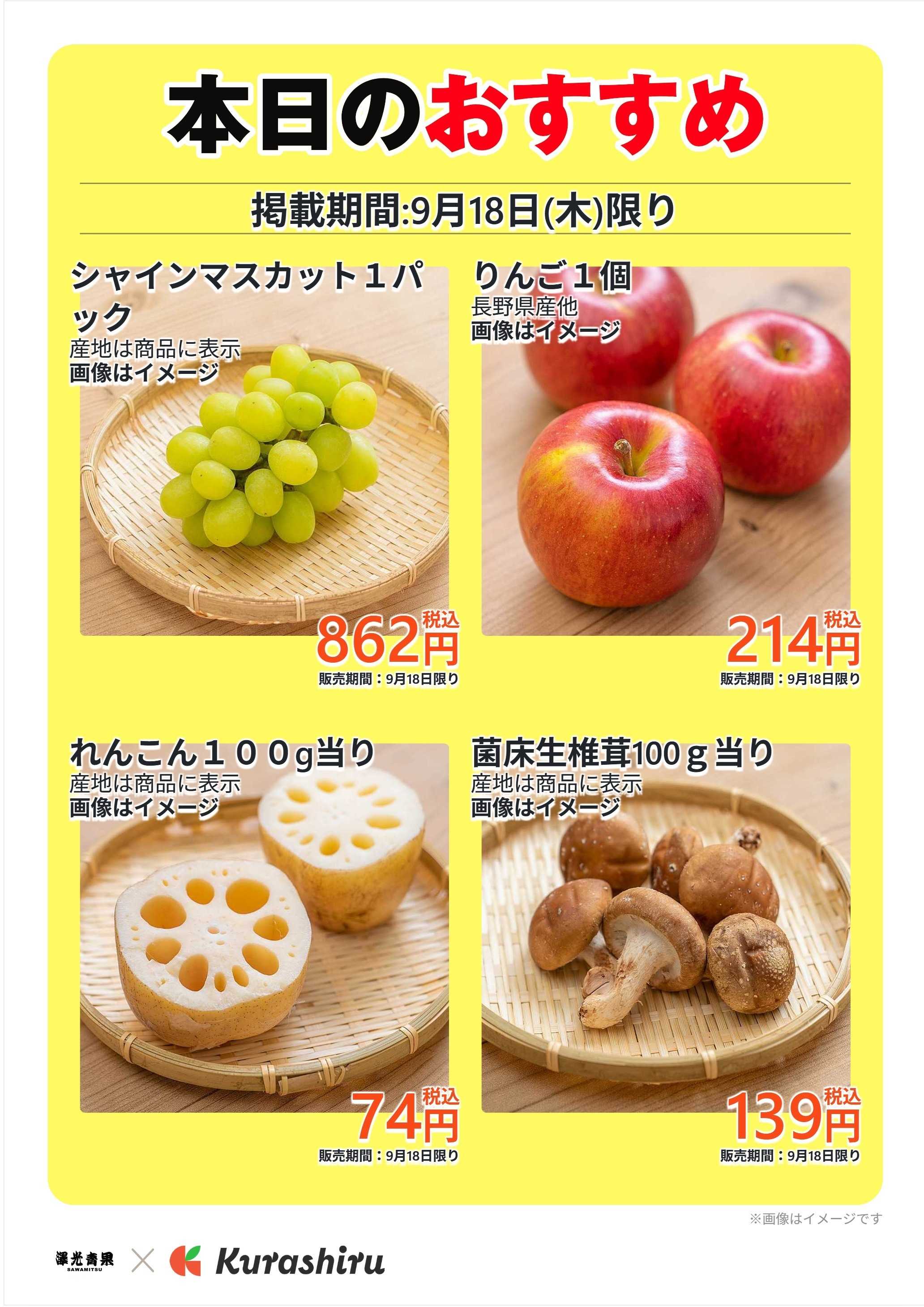 澤光青果 本日のおすすめ