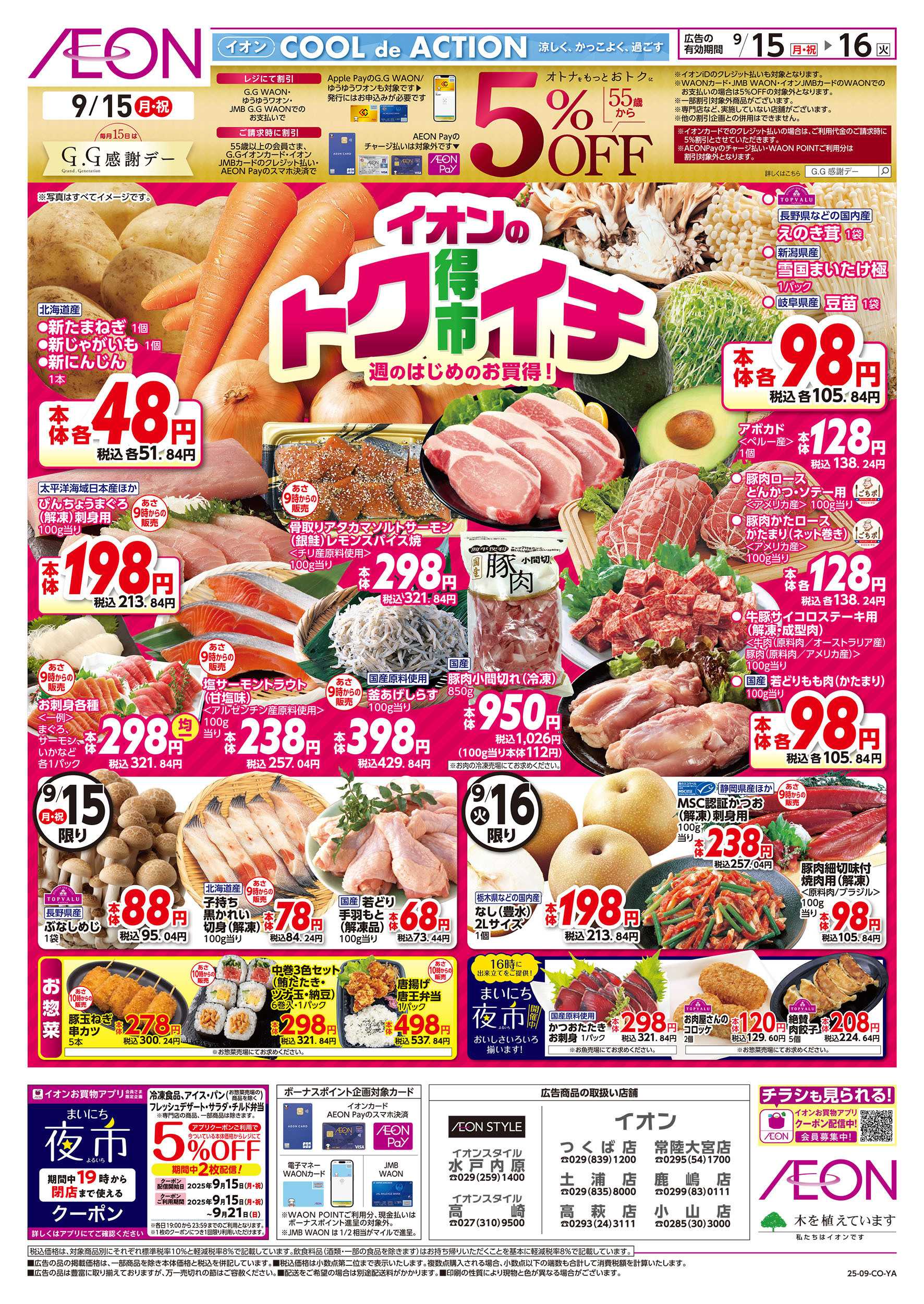 イオン 9/15号　イオンのトクイチ：表面