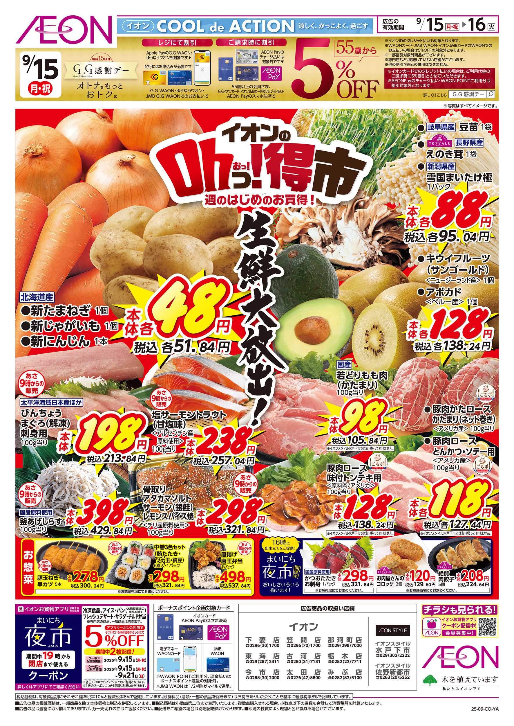 イオン 9/15号　イオンのOhっ！得市：表面