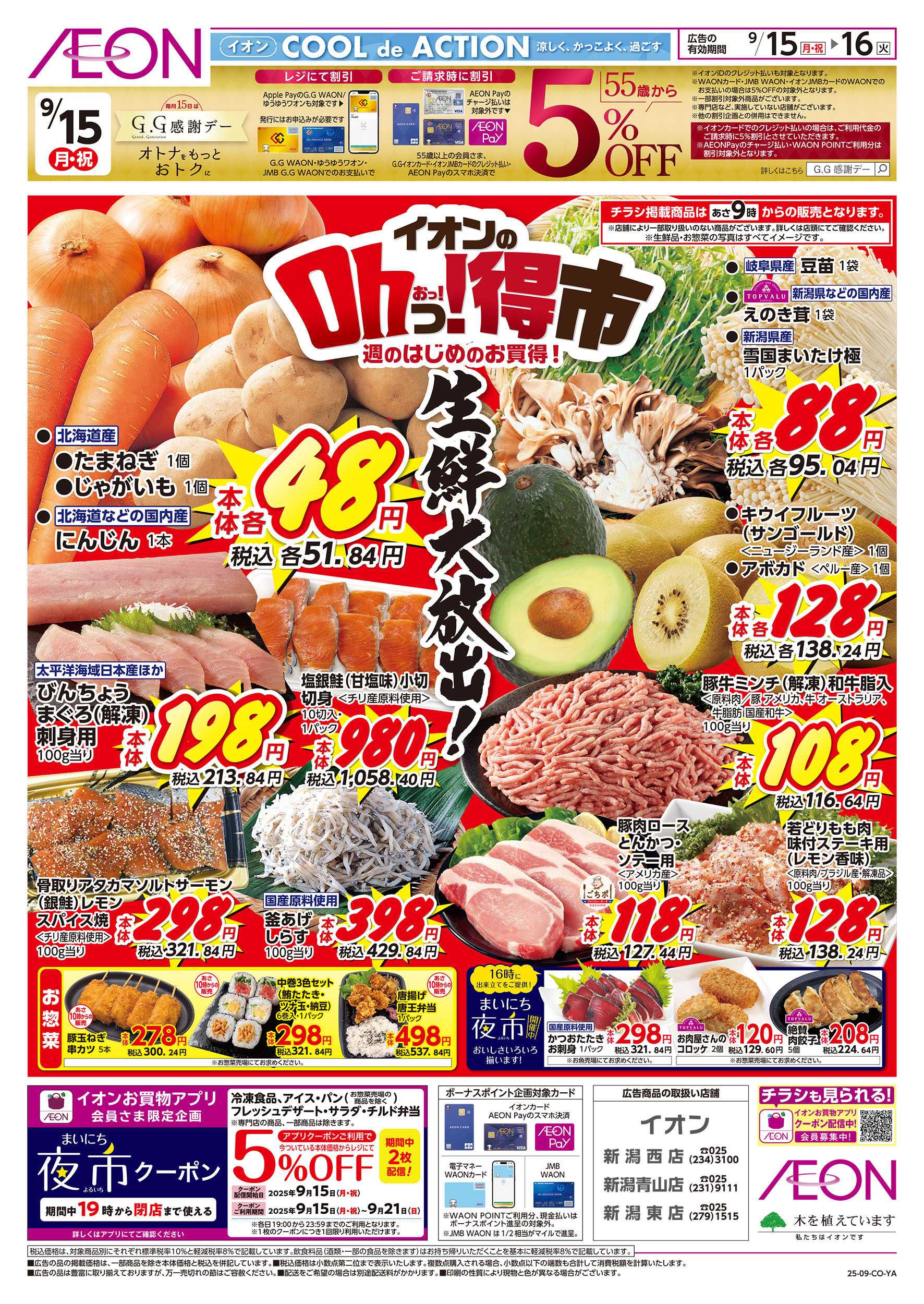 イオン 9/15号　イオンのOhっ！得市：表面