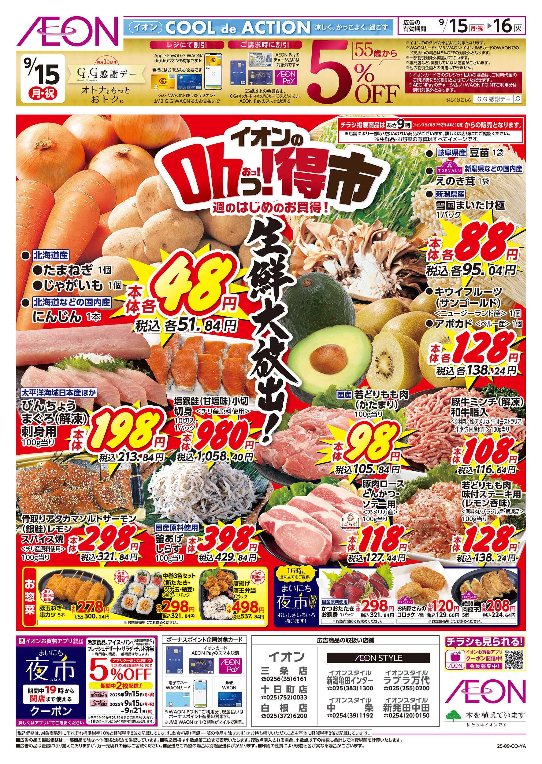 イオンスタイル 9/15号　イオンのOhっ！得市：表面