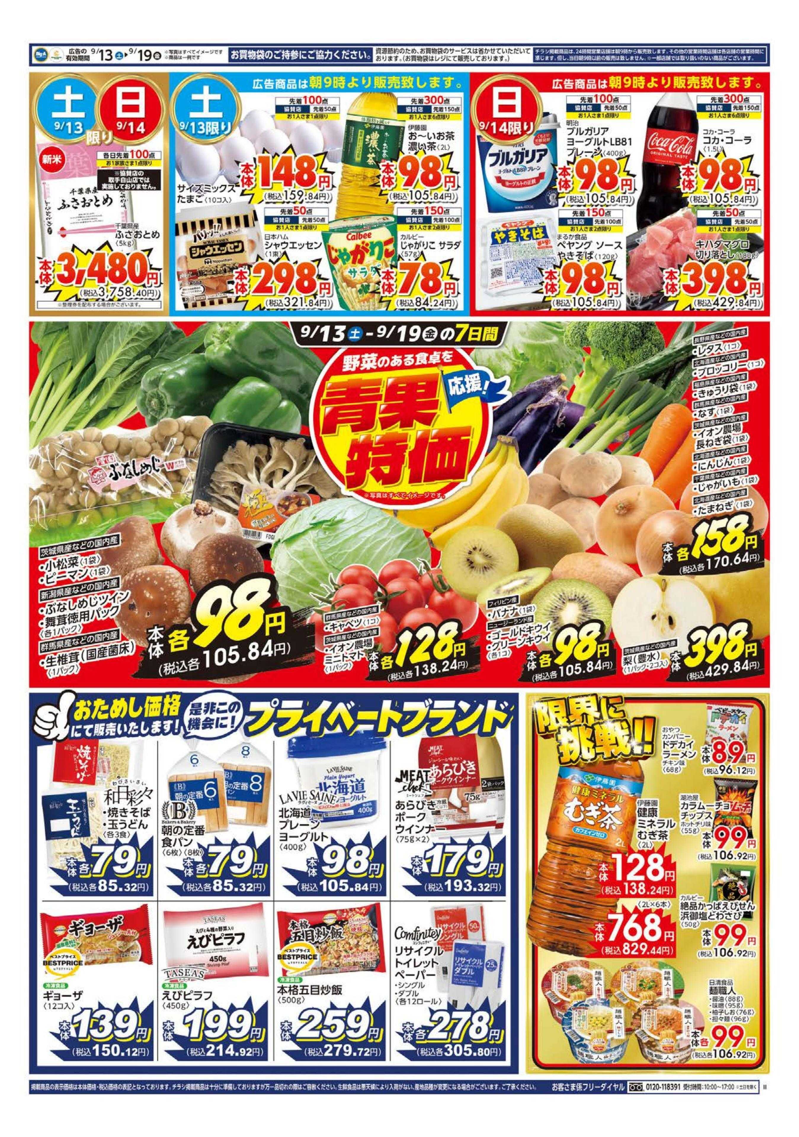 ビッグ・エー ビッグ・エー取手青柳店　リニューアルオープン！！