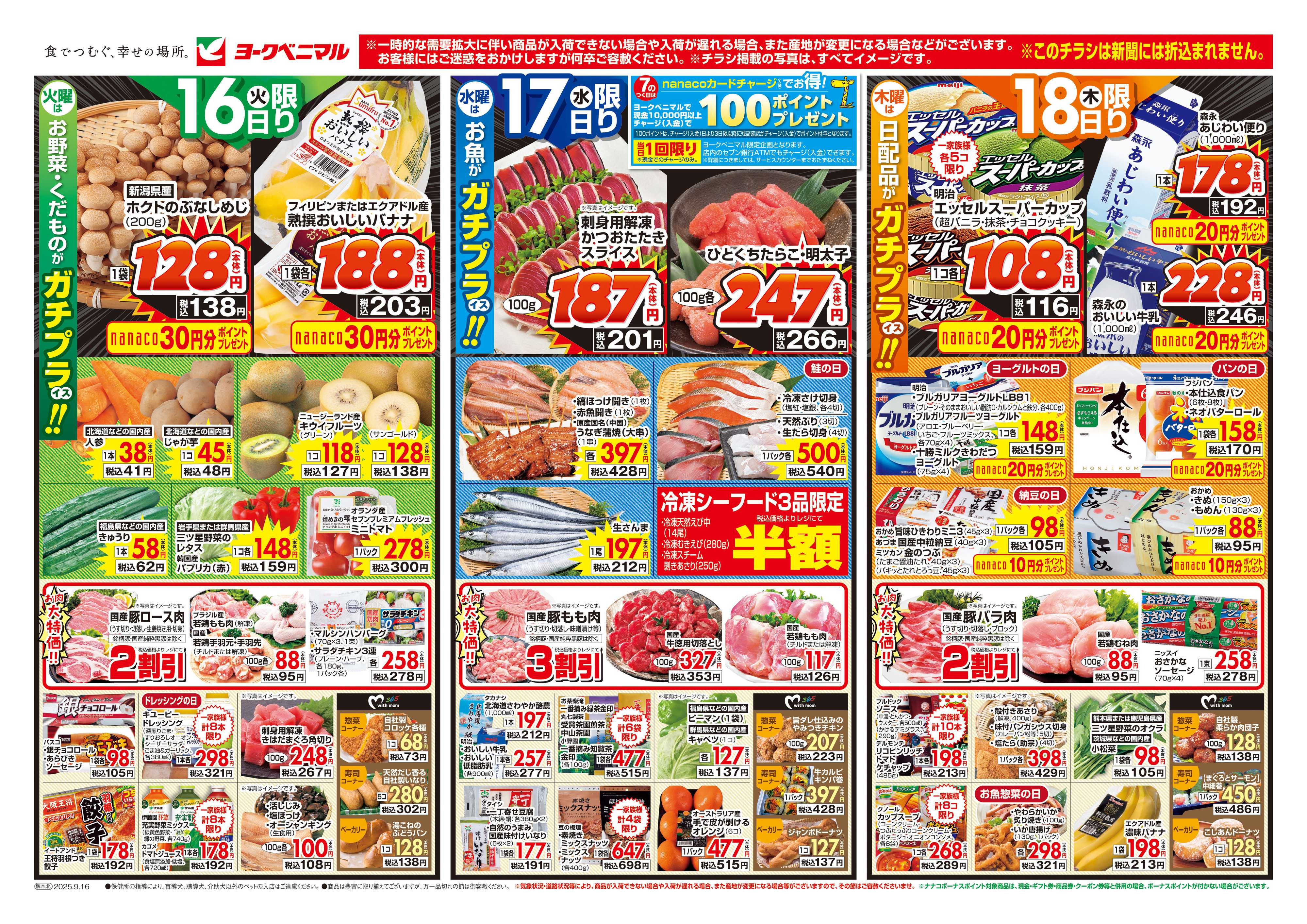 ヨークベニマル 9/16号チラシ