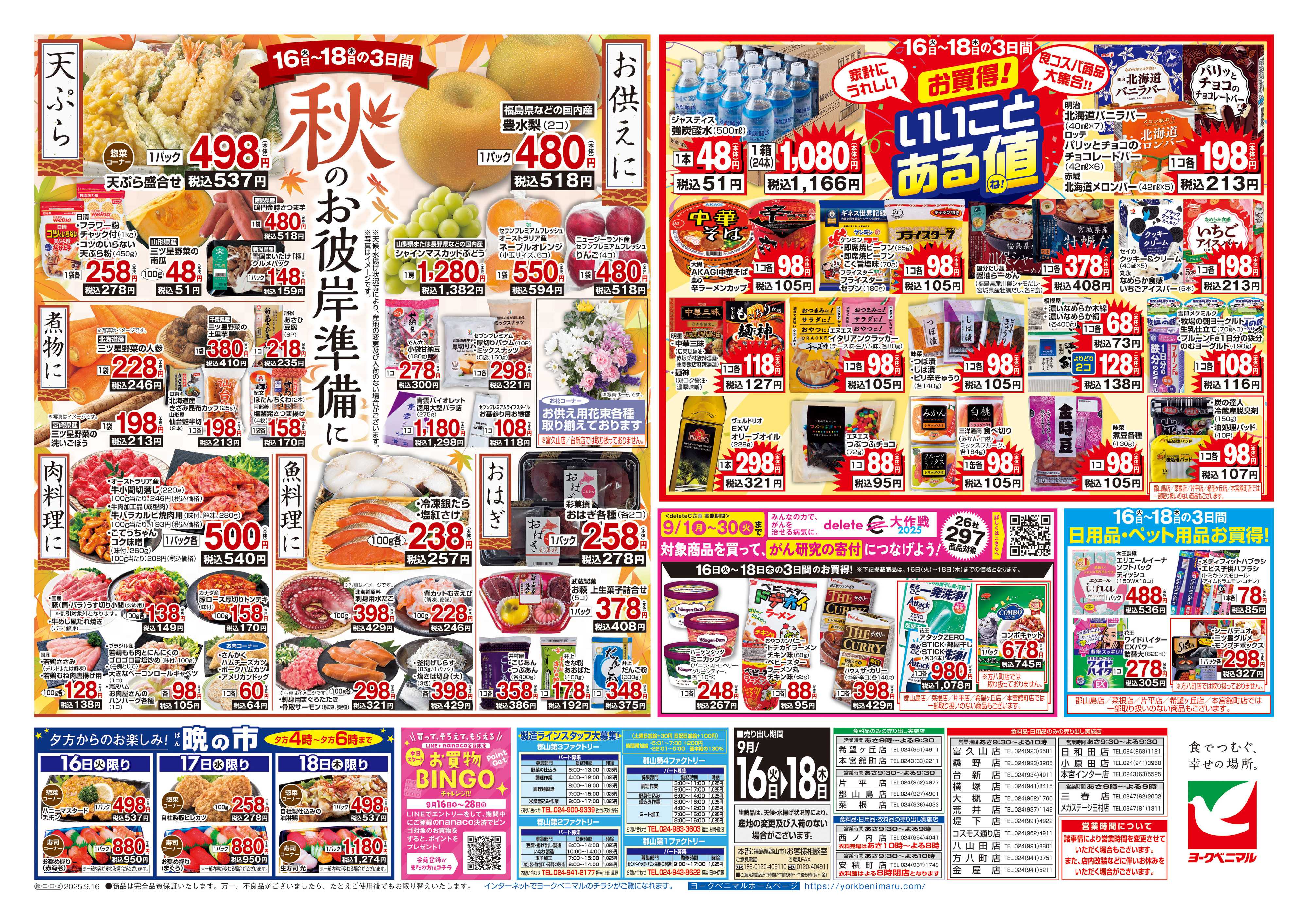 ヨークベニマル 9/16号チラシ