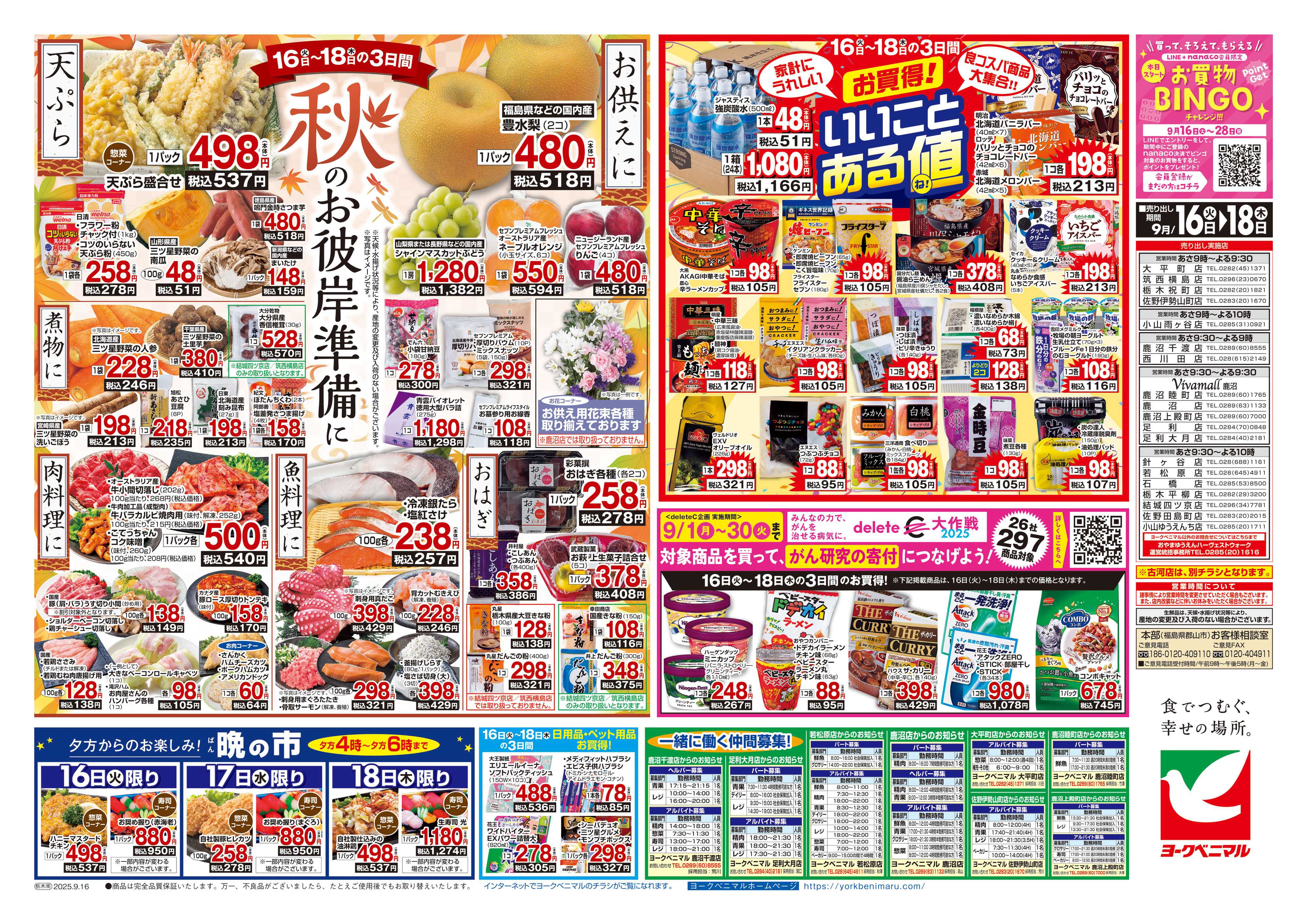 ヨークベニマル 9/16号チラシ