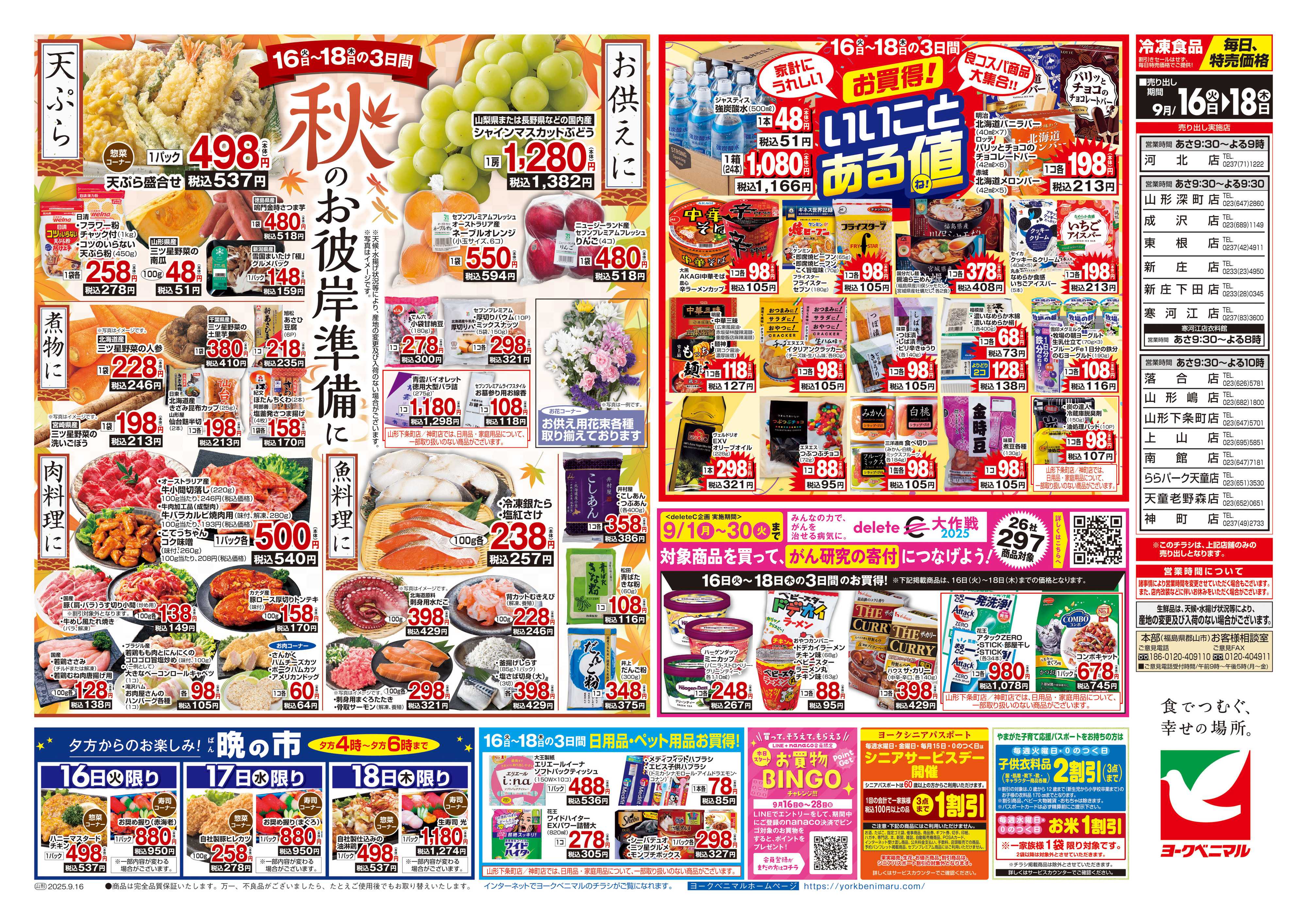 ヨークベニマル 9/16号チラシ