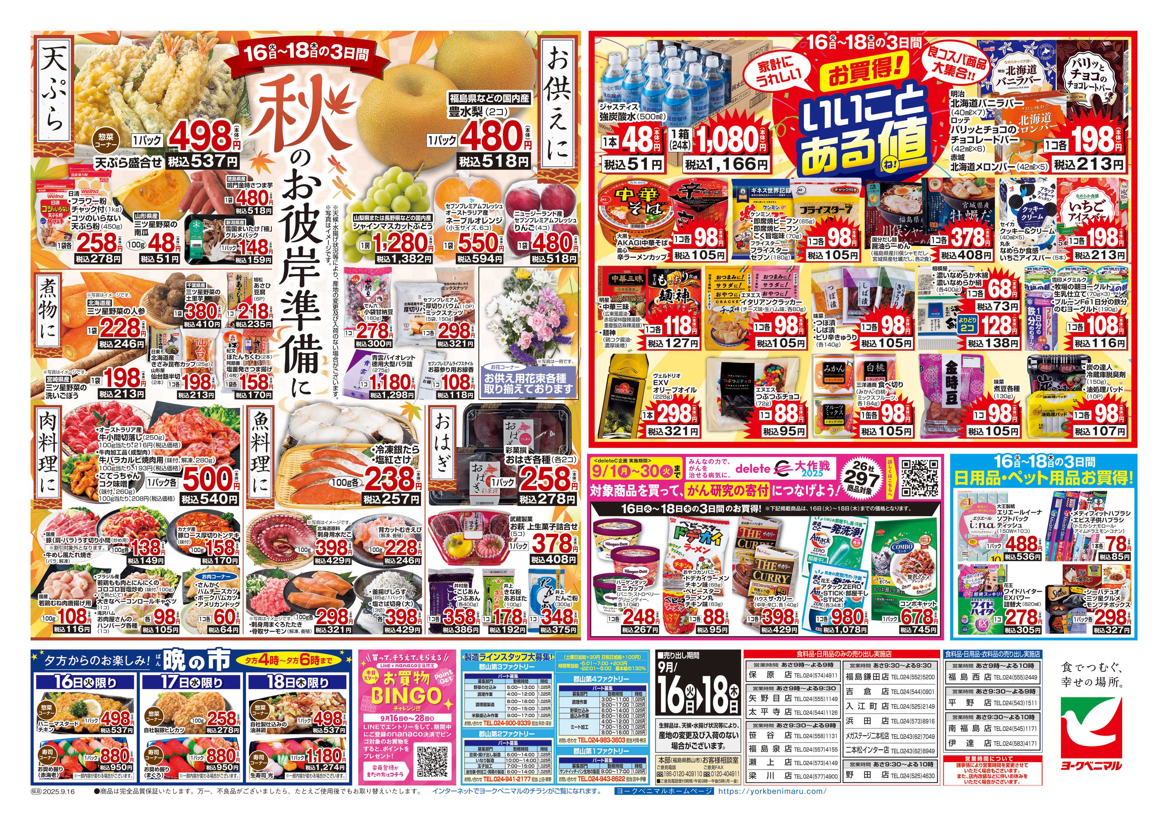 ヨークベニマル 9/16号チラシ