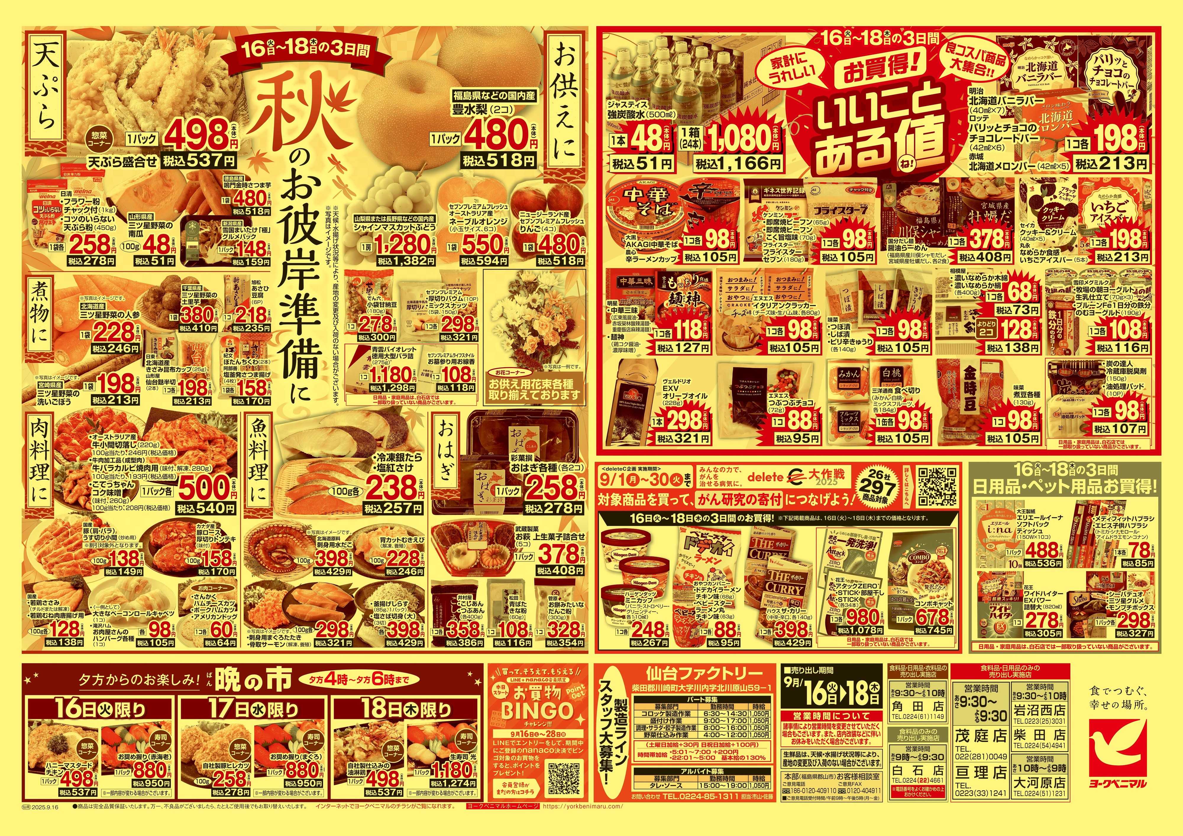 ヨークベニマル 9/16号チラシ