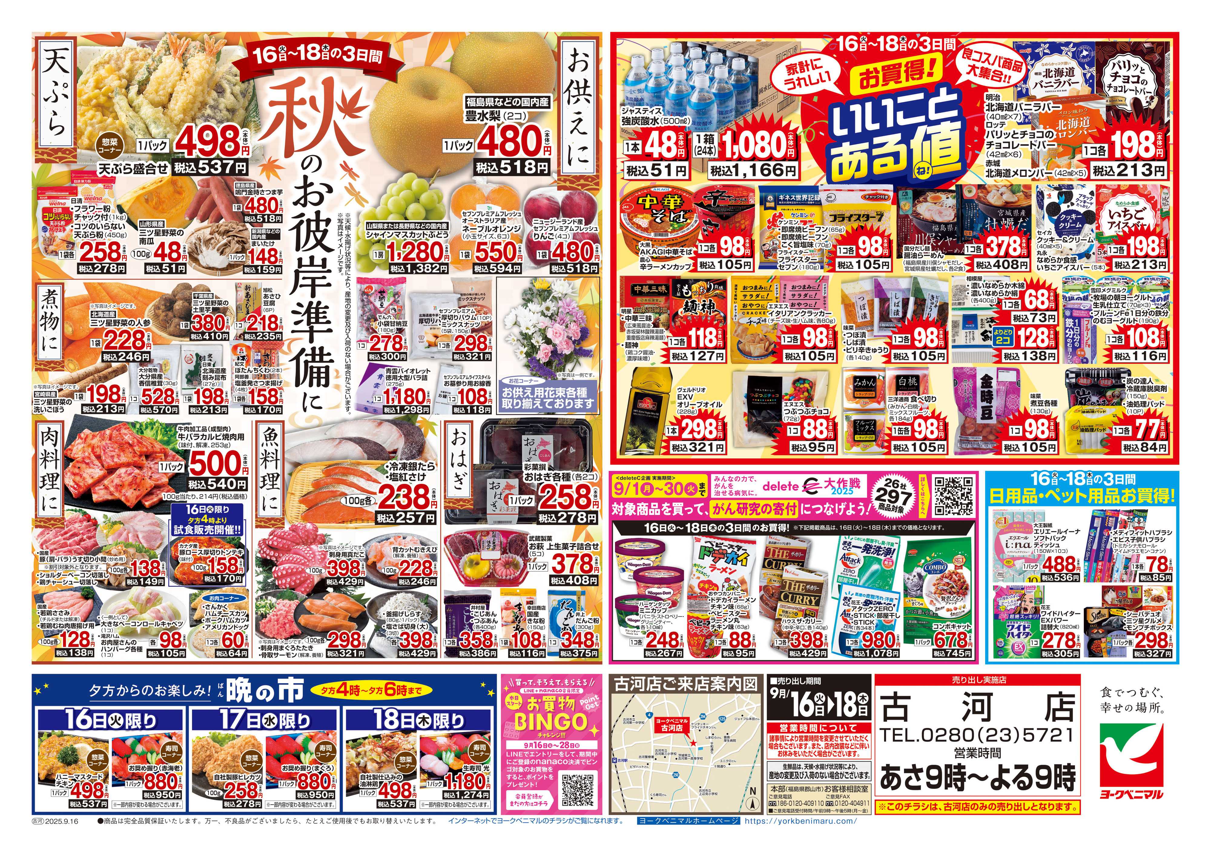 ヨークベニマル 9/16号チラシ