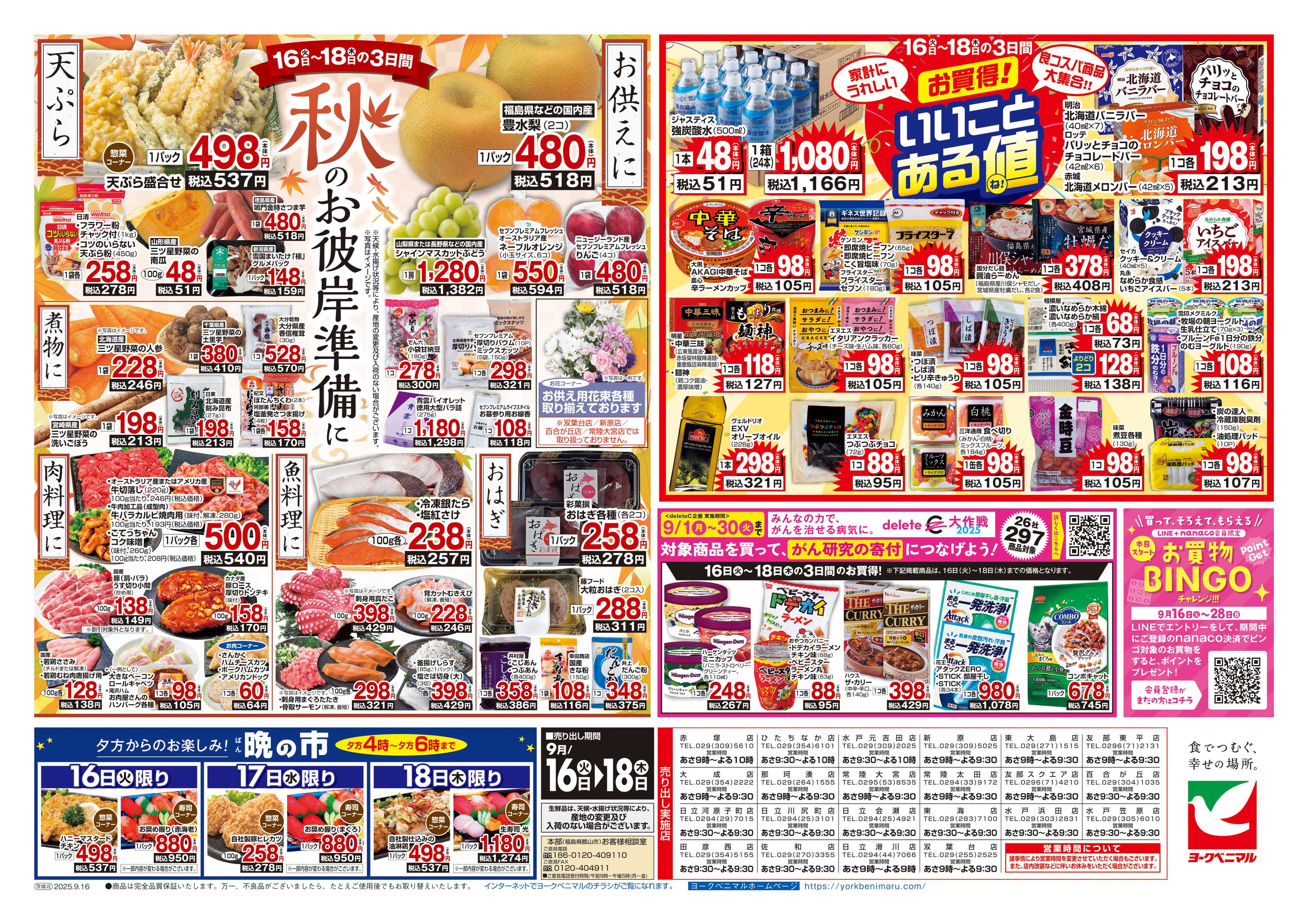 ヨークベニマル 9/16号チラシ