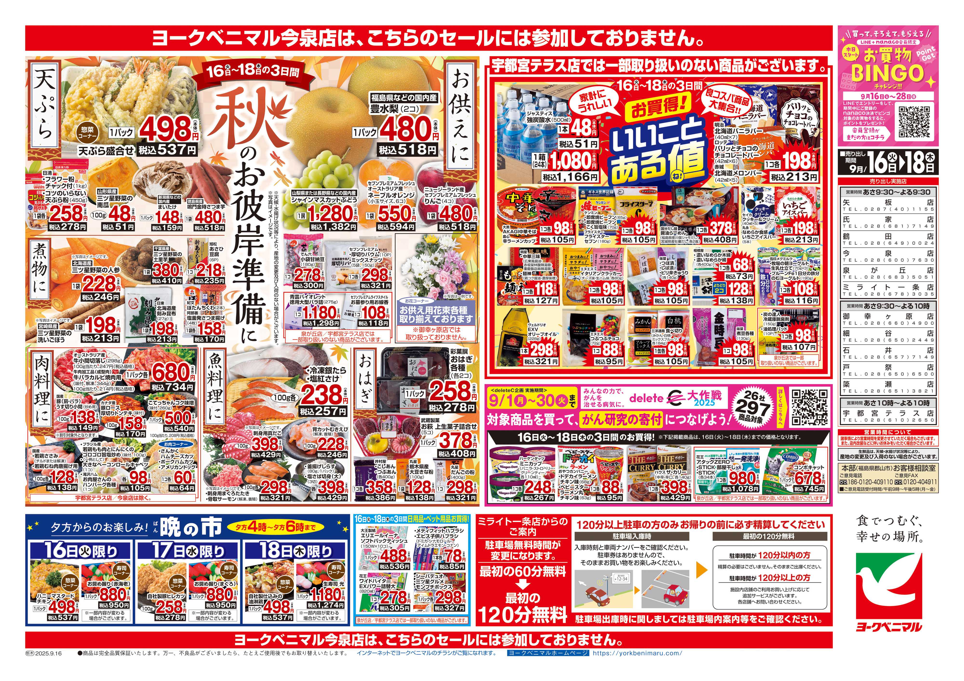 ヨークベニマル 9/16号チラシ
