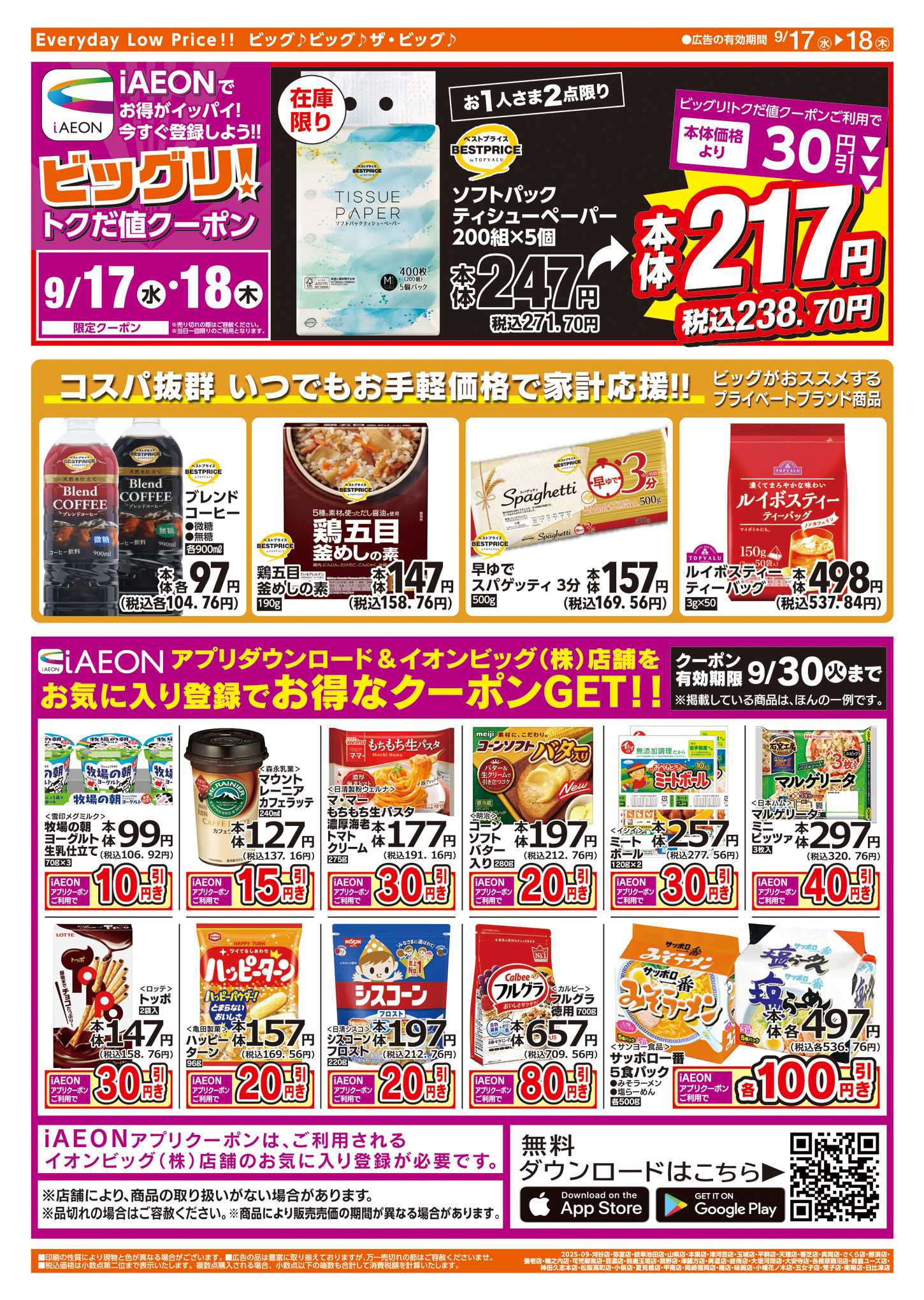 ザ・ビッグ 週中チラシ