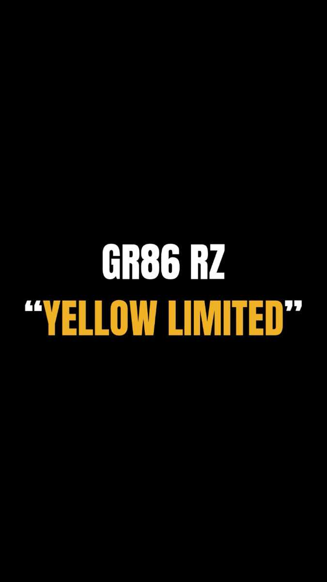 ナオイオート TOYOTA GR86RZ "Yellow Limited" 徹底解説