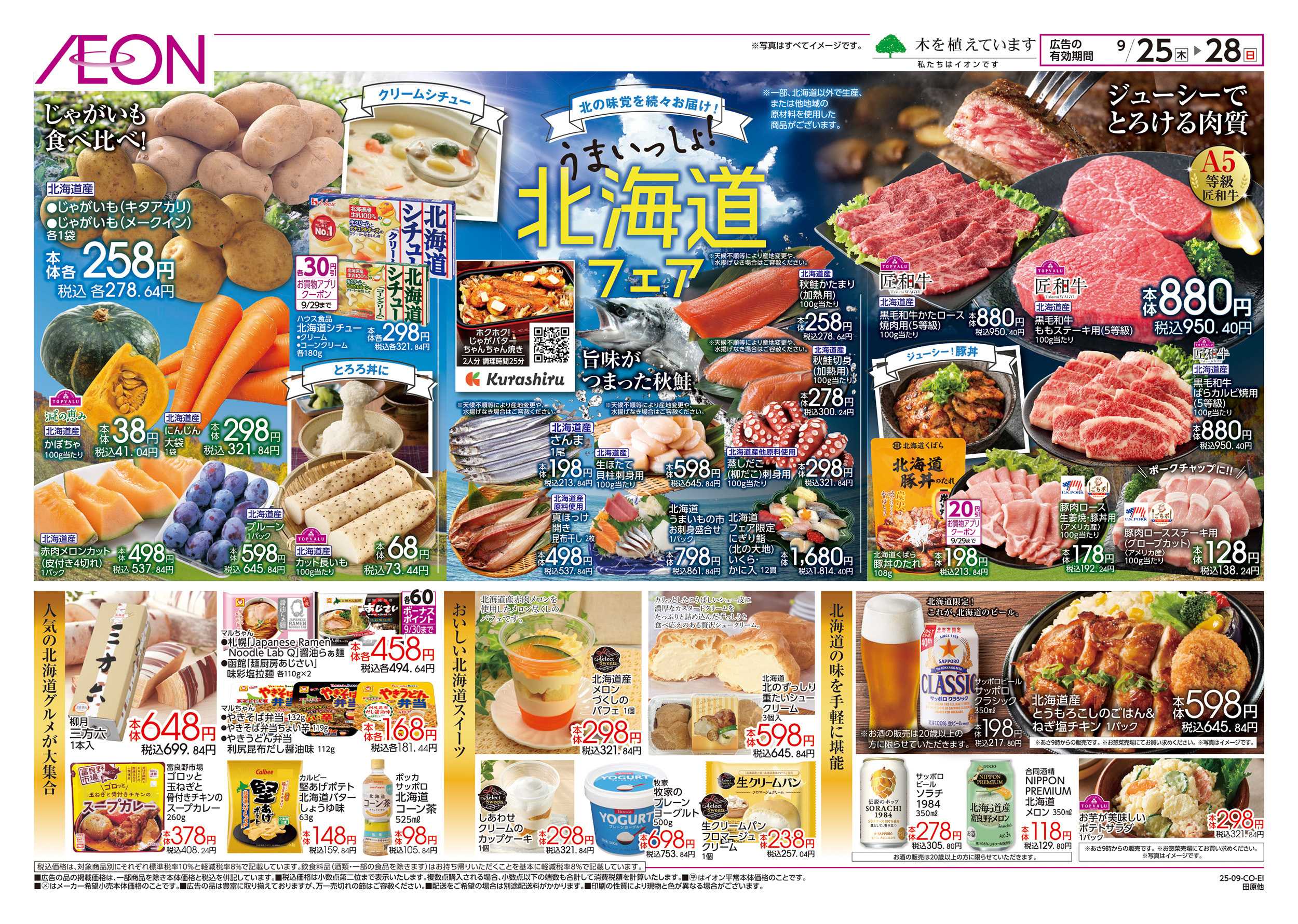 イオン 9/25～9/28