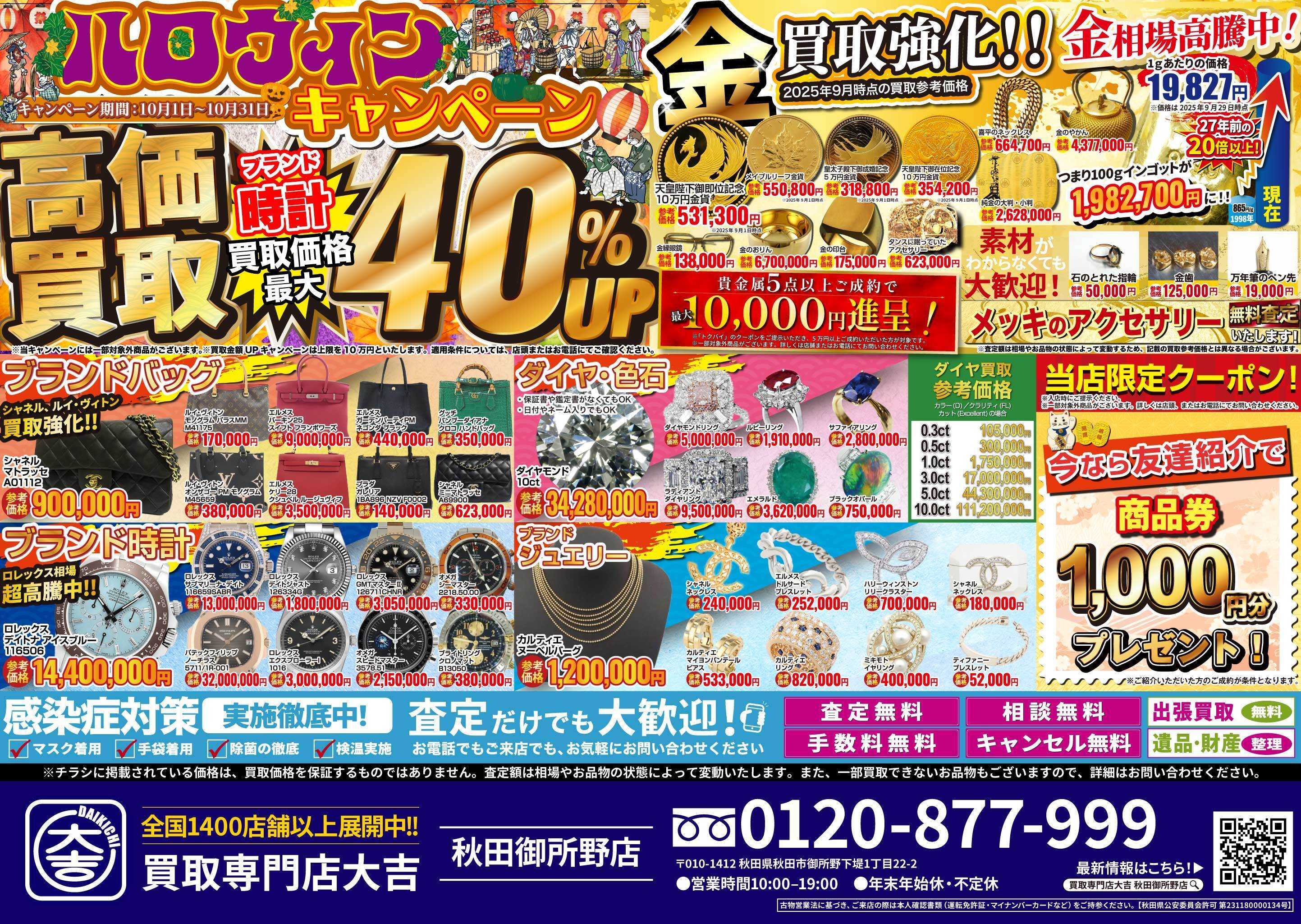 買取大吉 ハロウィンキャンペーン
